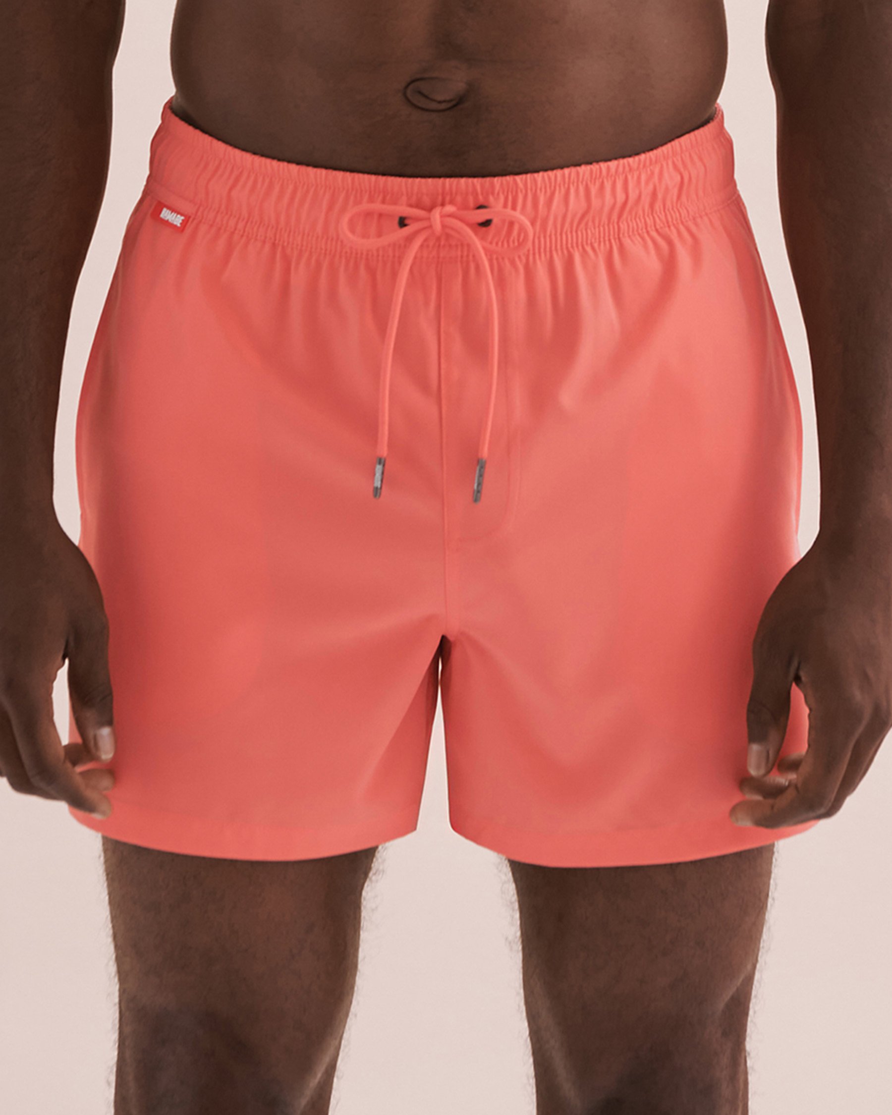 HAMABE Volley Swimsuit Orange Coral 03100037 - View4