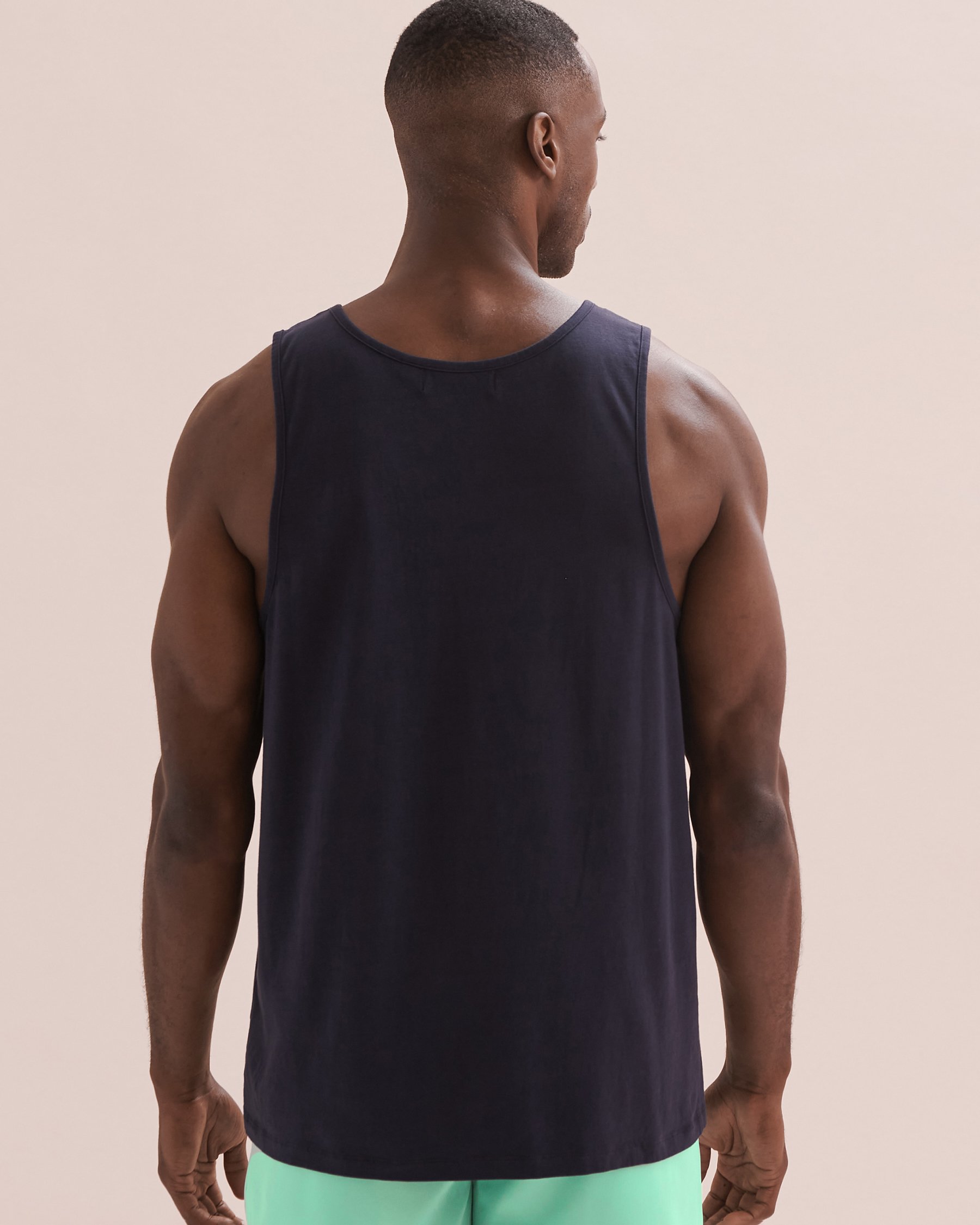 HAMABE Camisole en coton Bleu marine 04100024 - View2