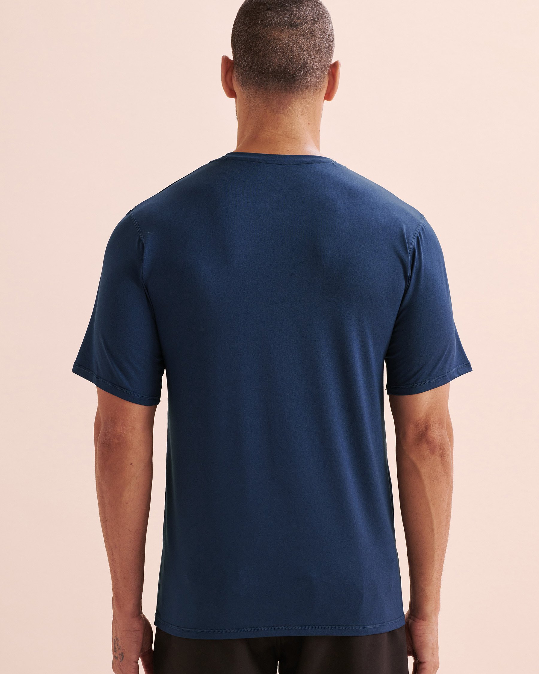 LUCKY ALOHA Rashguard manches courtes Interval Bleu marine INT7490 - View2