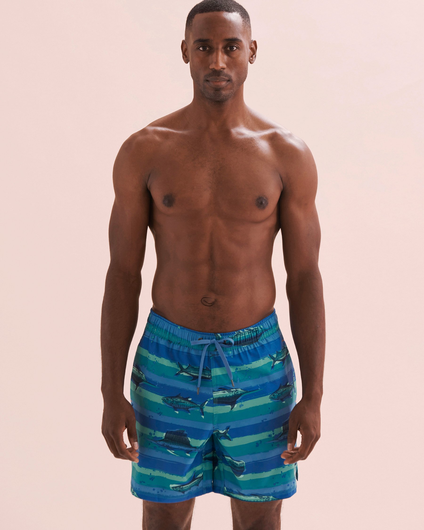 SAXX Oh Buoy Volley Swimsuit Blue Fish SXSW04L - View6