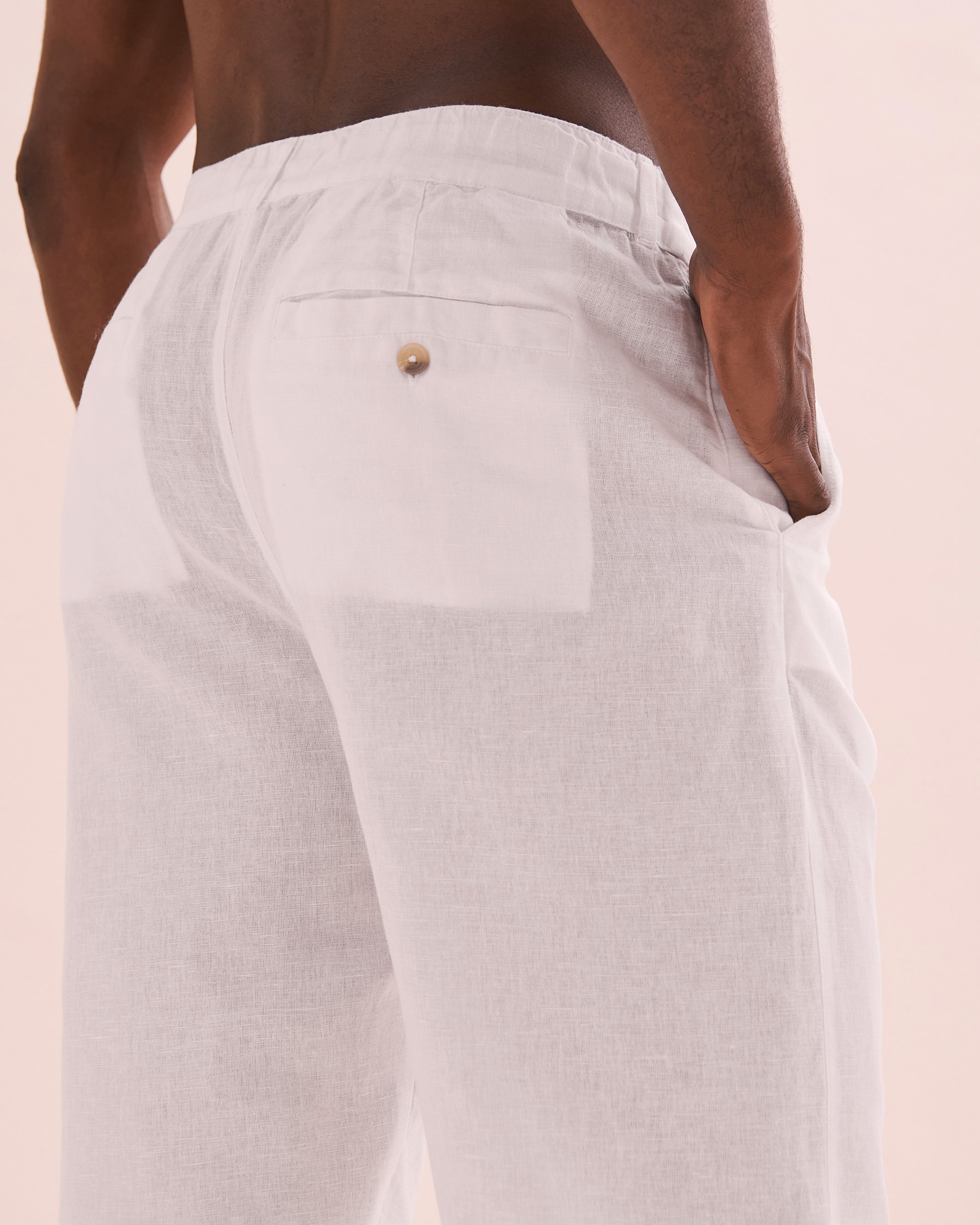 OFF THE BEACH Linen Blend Pants White 04200003 - View7
