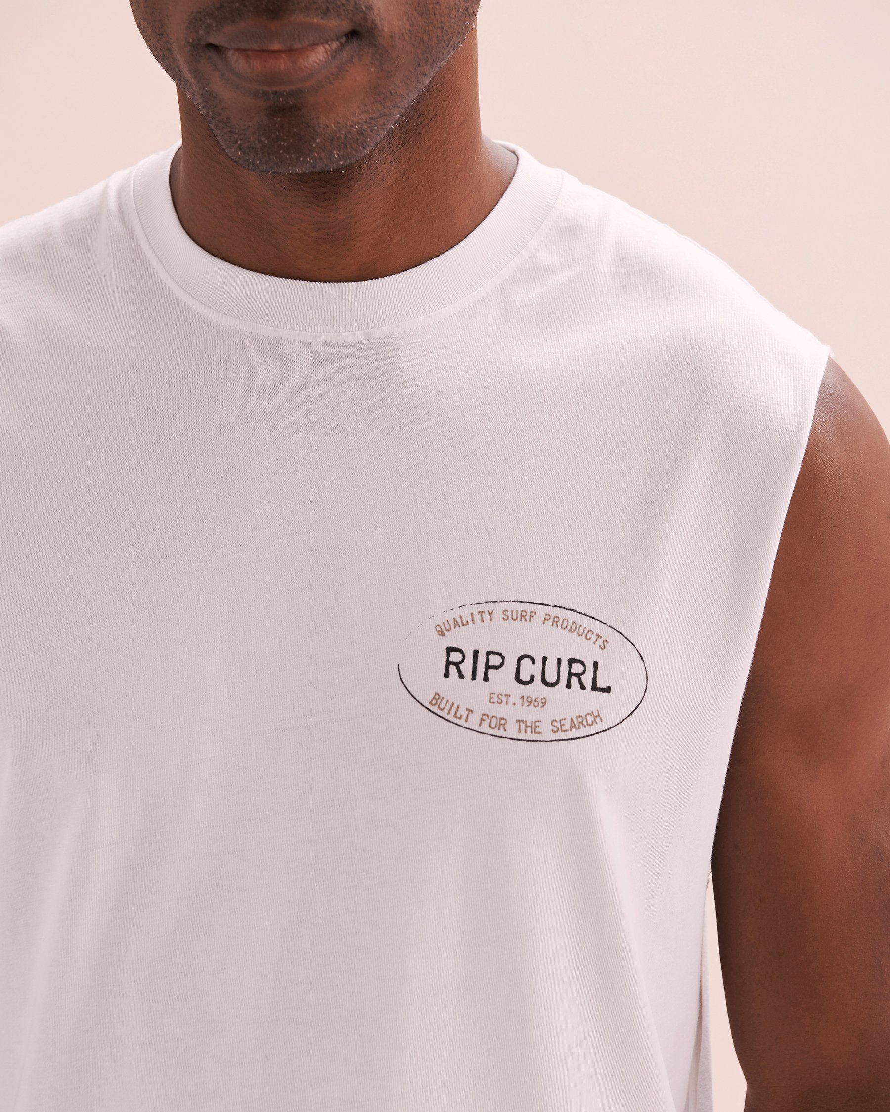 RIP CURL Camisole Hallmark Muscle Blanc 0L0MTE - Voir3