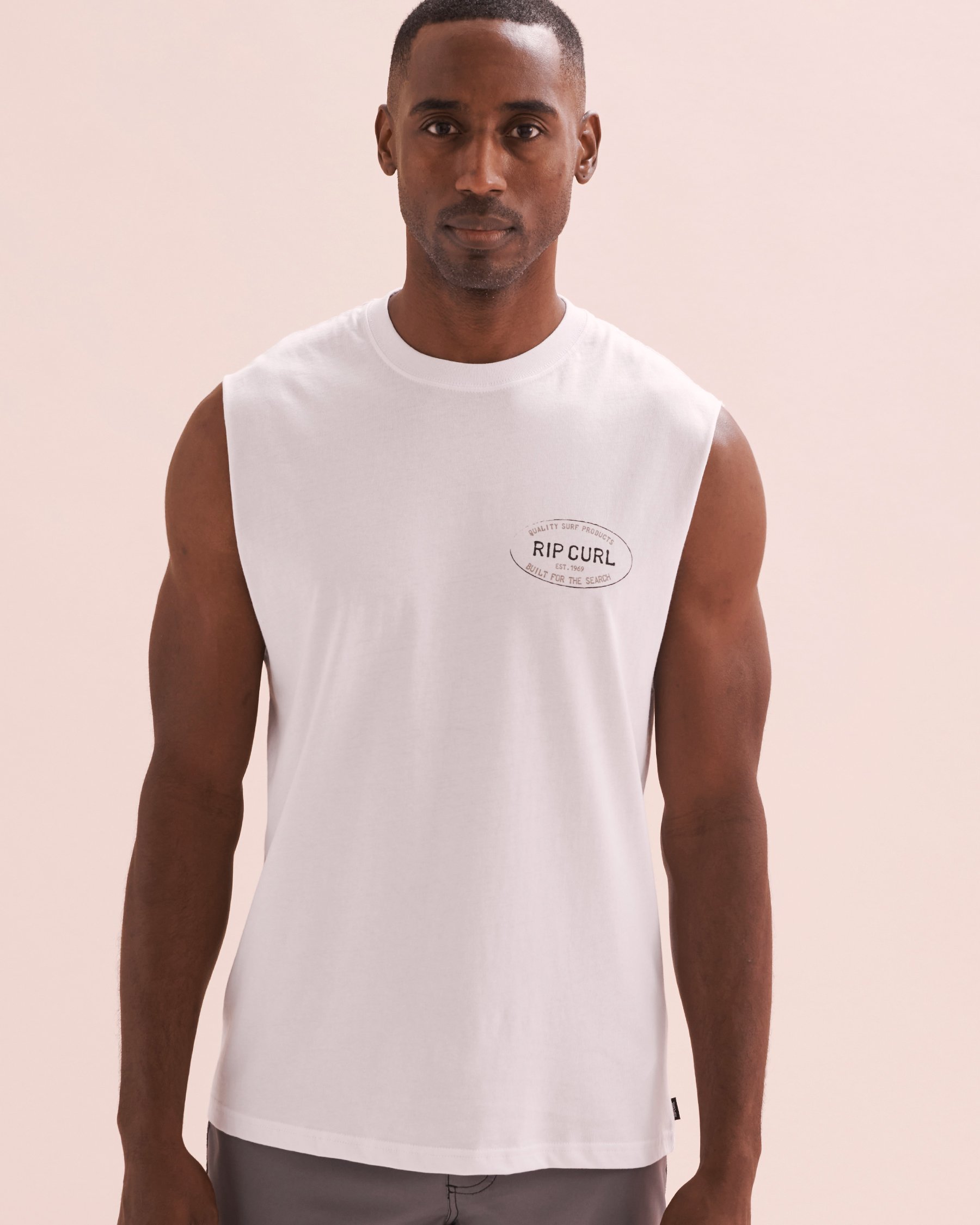 RIP CURL Camisole Hallmark Muscle Blanc 0L0MTE - Voir4
