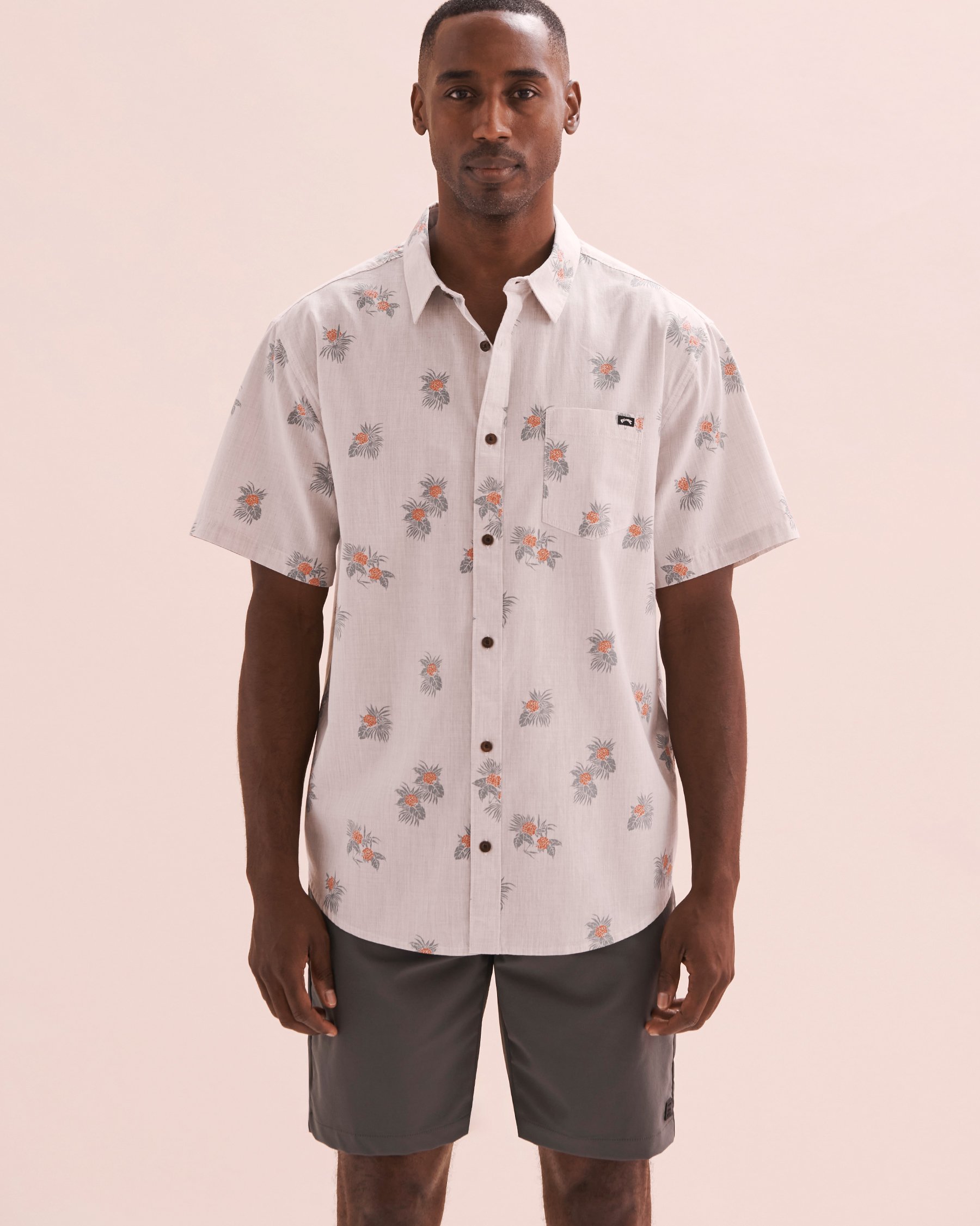 BILLABONG Chemise manches courtes Sundays Mini Chino gris ABYWT00232 - View4