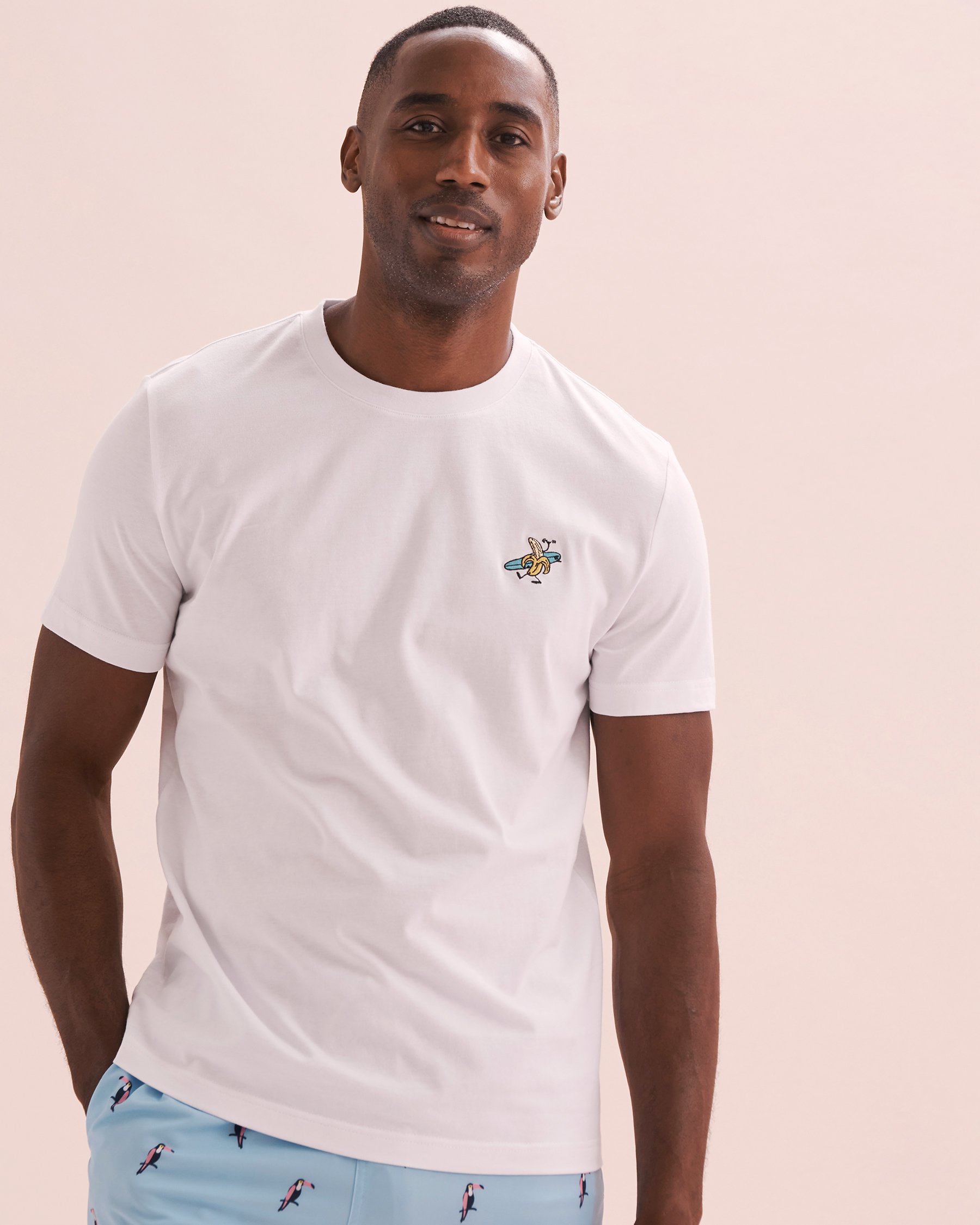 BERMIES T-shirt Surf Banana Blanc SURF BANANA - View4