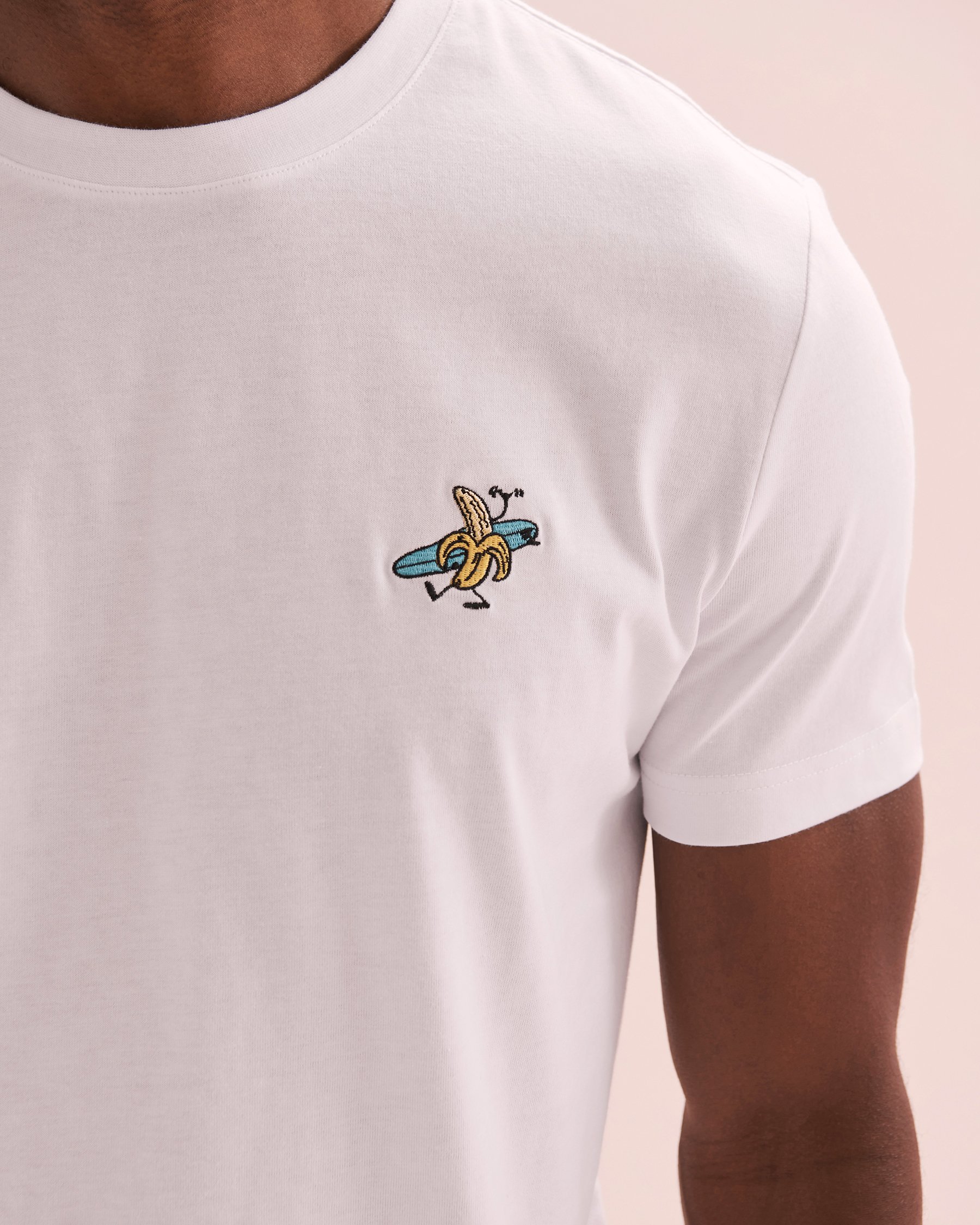 BERMIES T-shirt Surf Banana Blanc SURF BANANA - View6