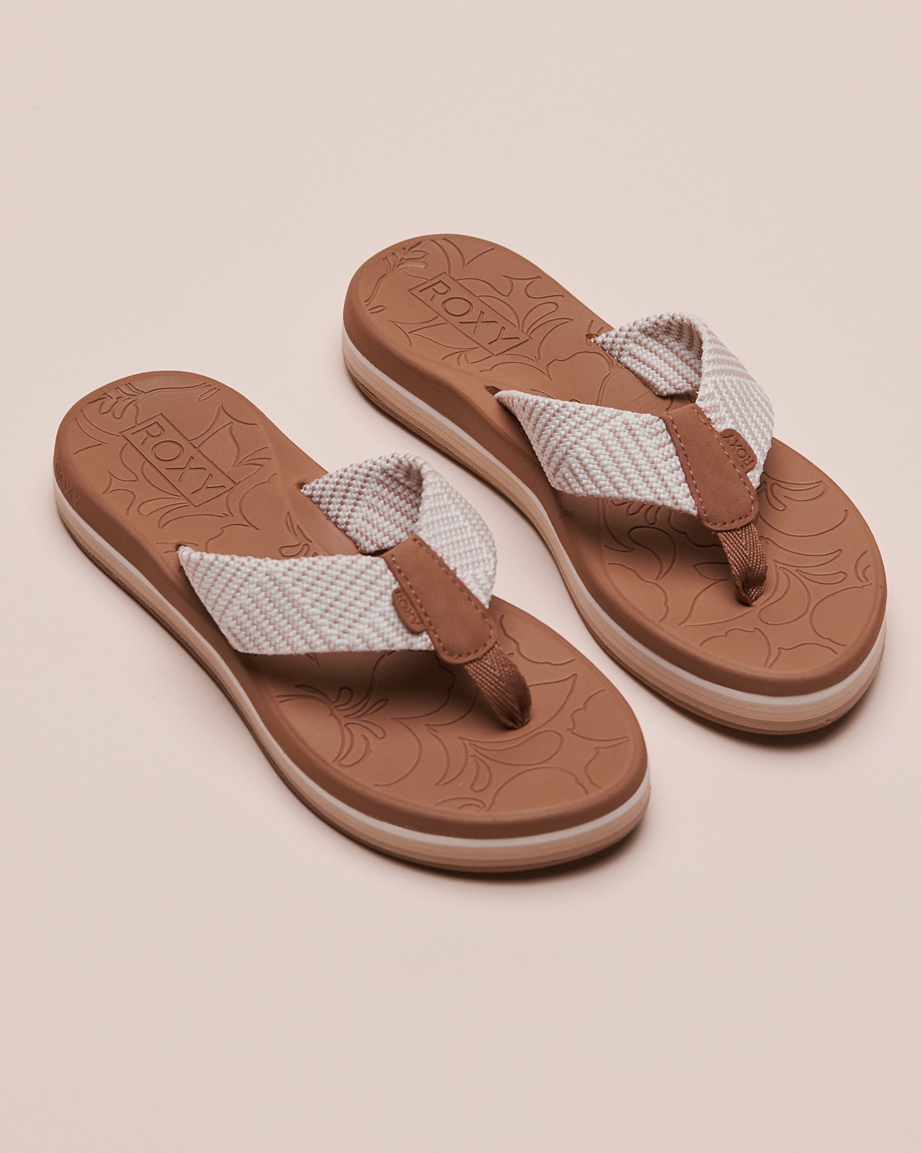 ROXY Colbee Hi Flip-Flops Beige/White 13889961 - View2