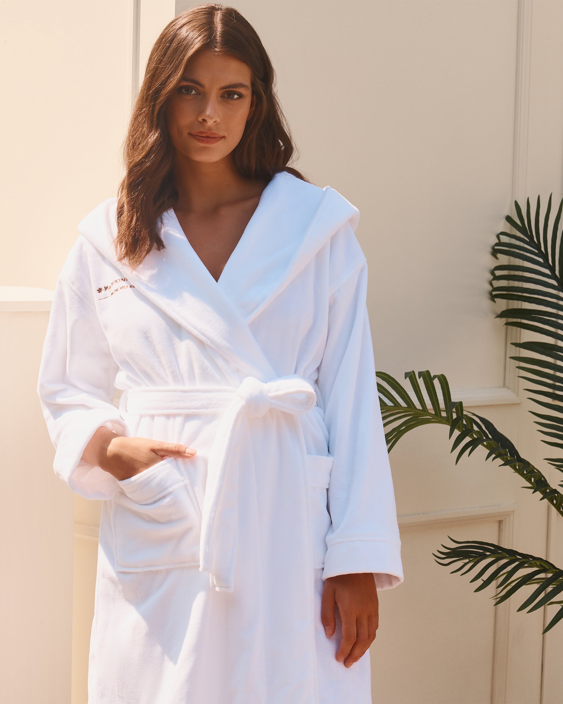 MY BIKINI STORY Cotton Terry Beach Robe White 09200010 - View1