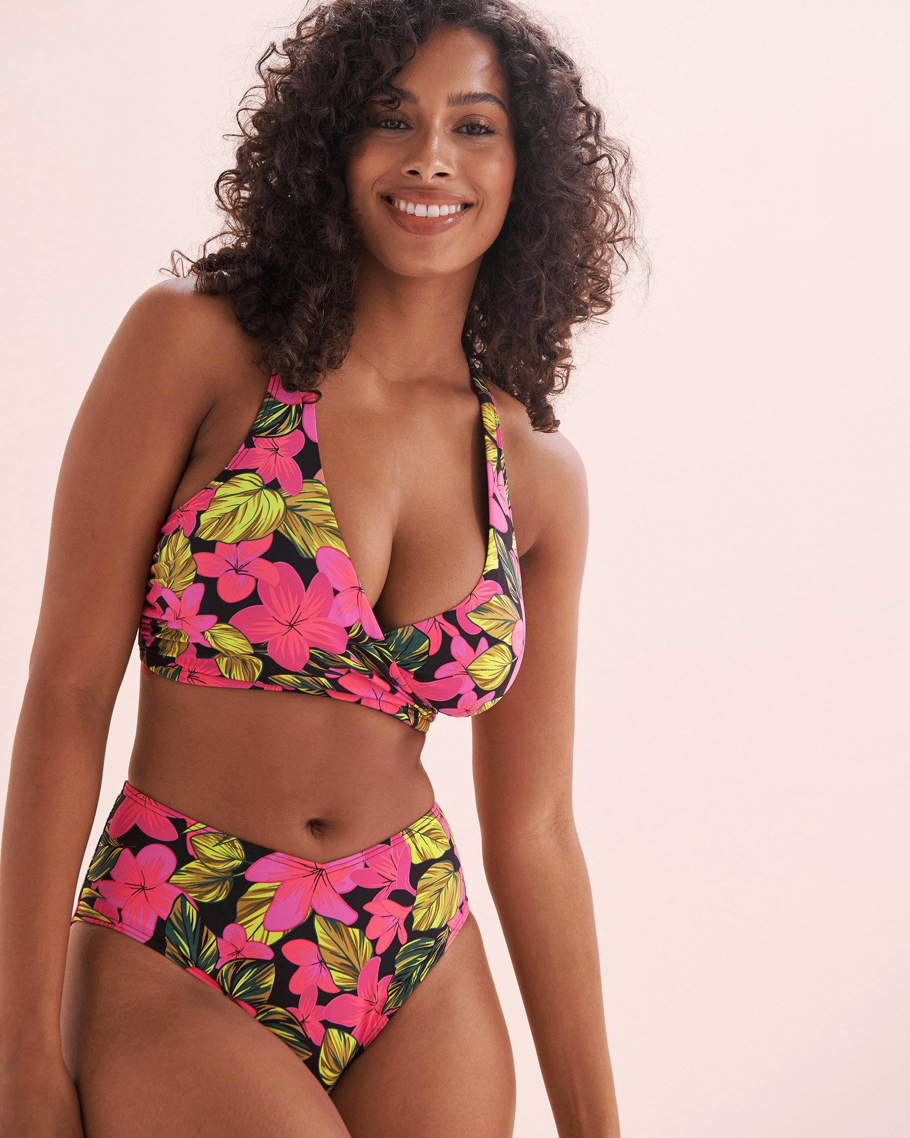 EAU DE SEA Tropic Bliss D Cup Bralette Bikini Top Pink Tropic Bliss 01200079 - View4