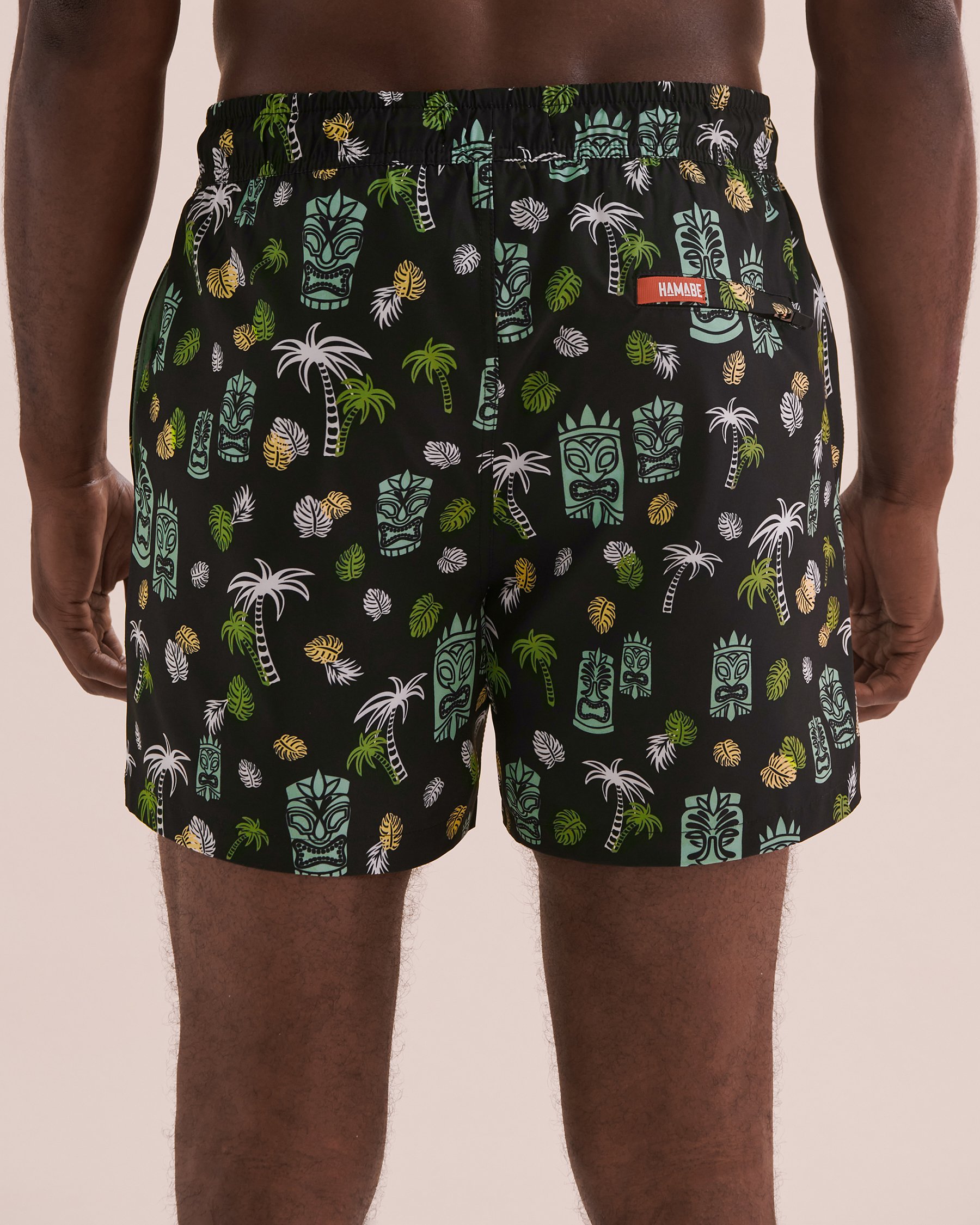 HAMABE Volley Swimsuit Blue Tiki Island 03100036 - View4