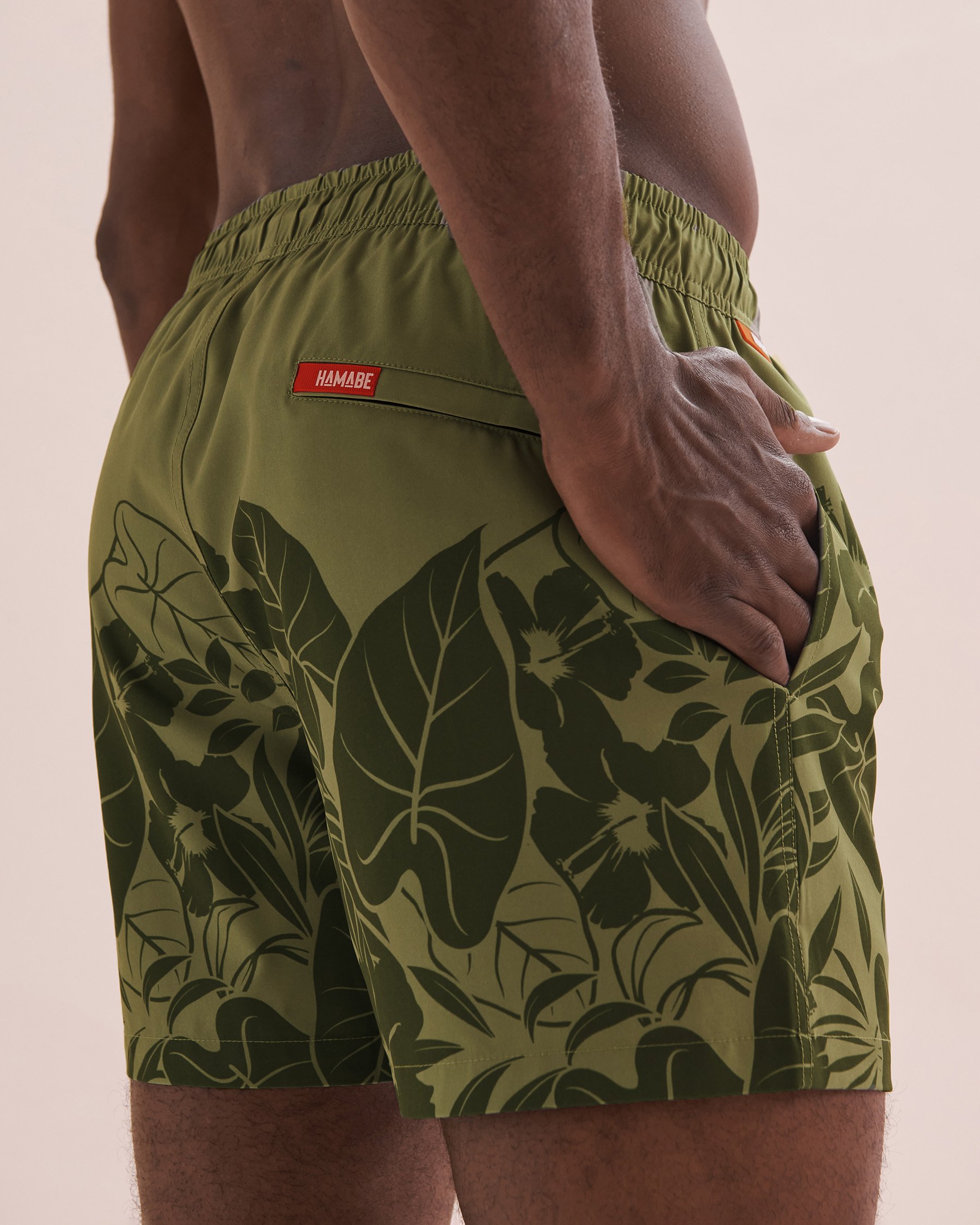 HAMABE Volley Swimsuit Green Jungle 03100037 - View3