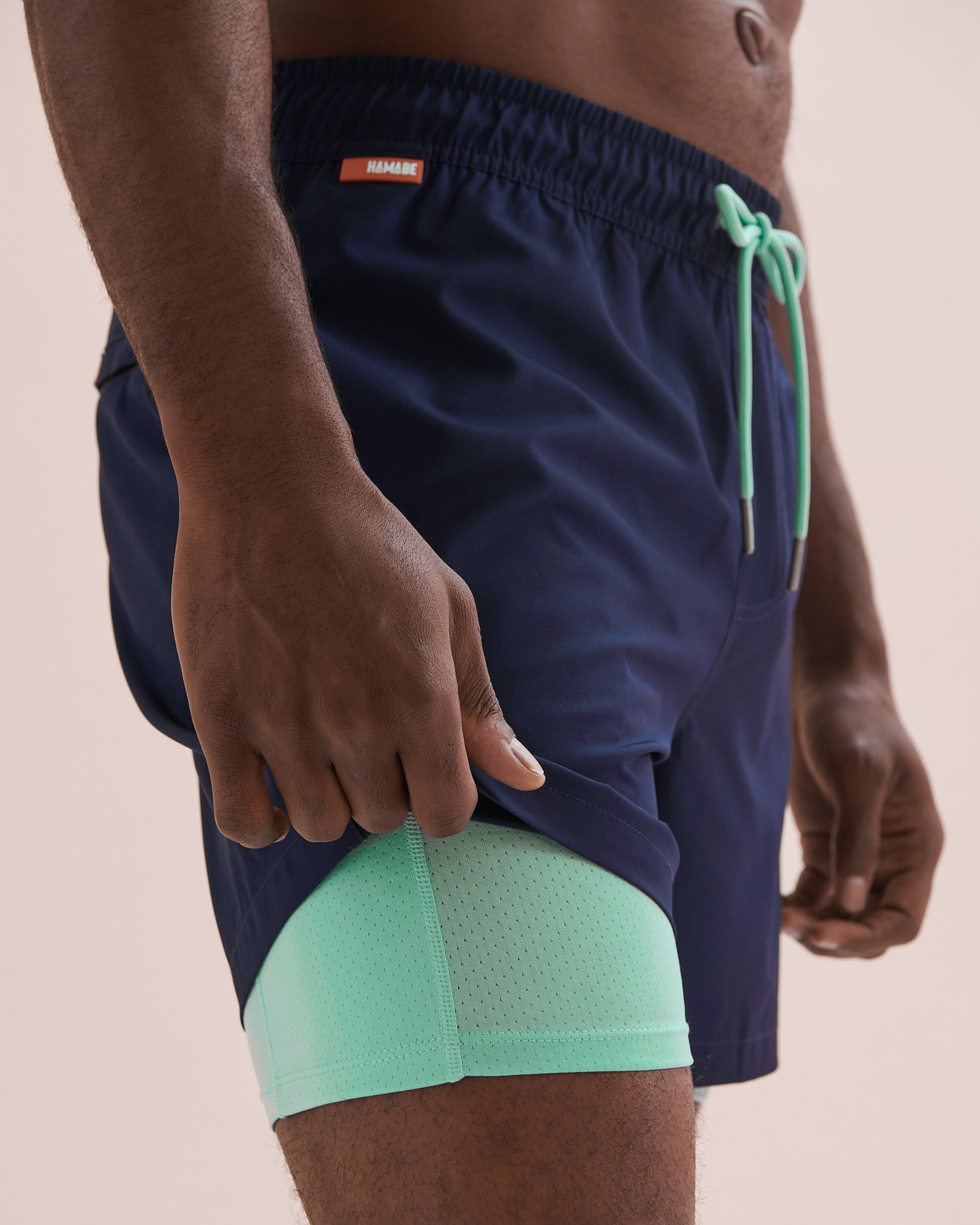 HAMABE Volley Swimsuit Maritime Blue 03100036 - View2