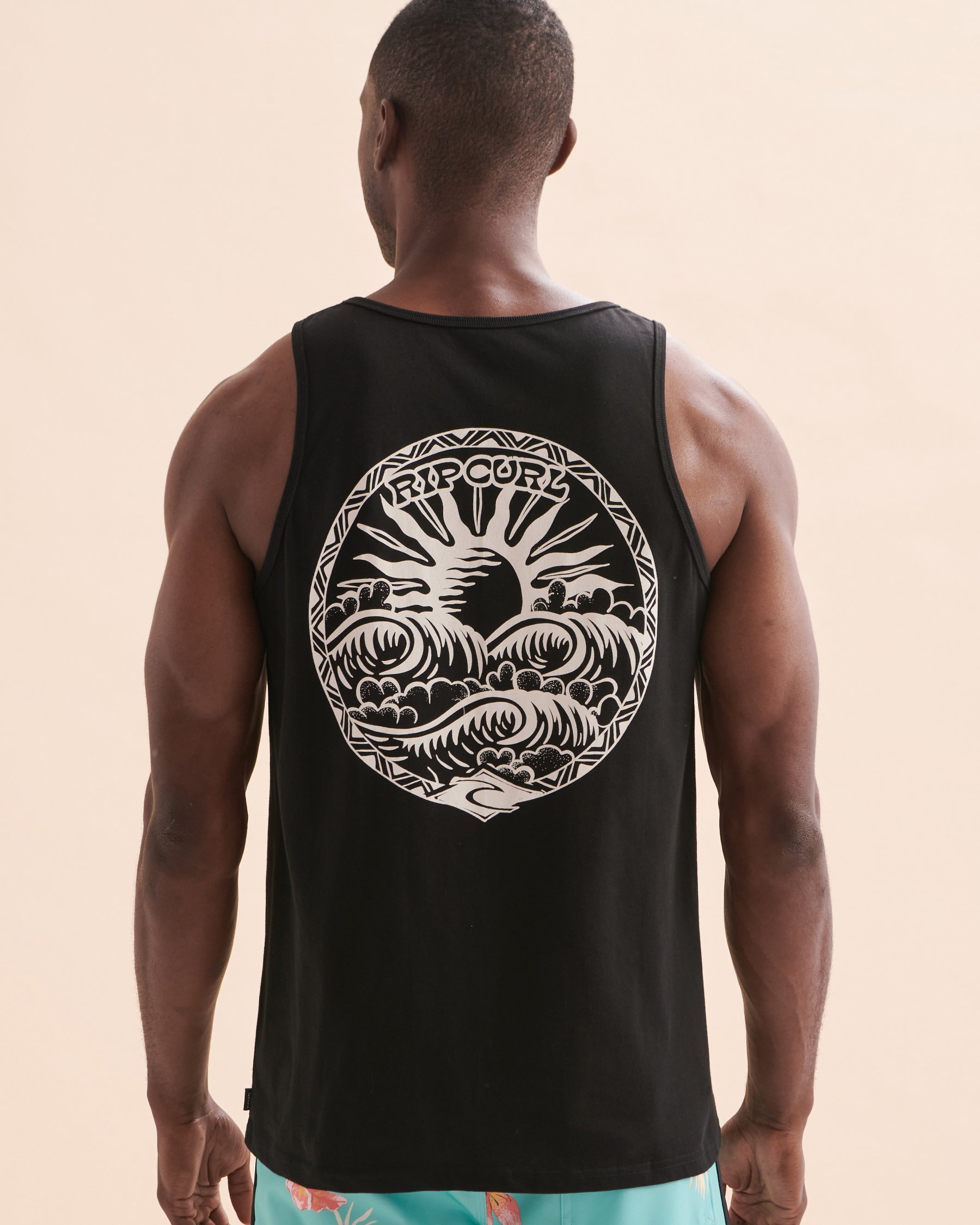 RIP CURL Alignment Tank Top Black 0M4MTE - View2