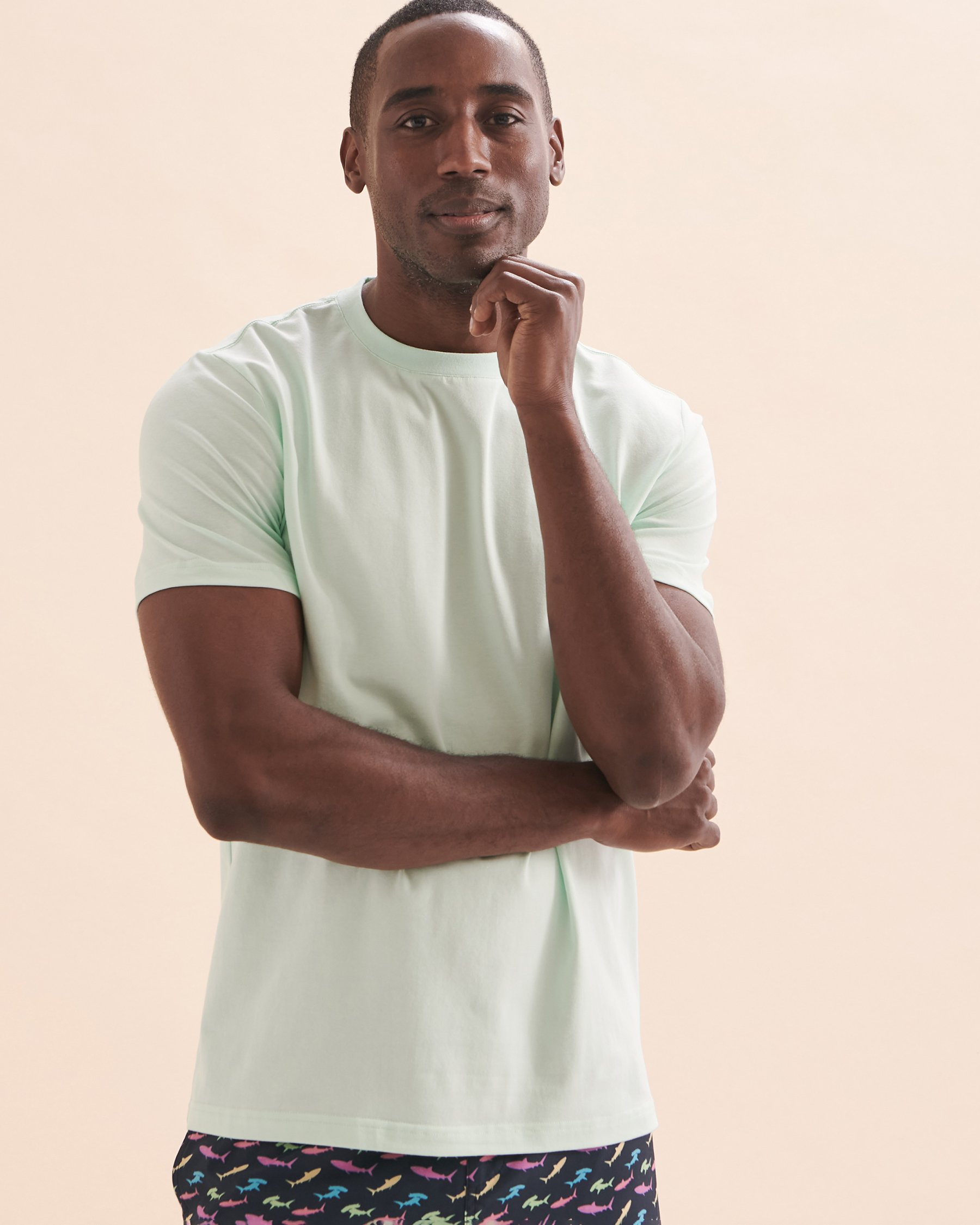 BERMIES T-shirt en coton Croc Vert CROC-TSH - Voir3