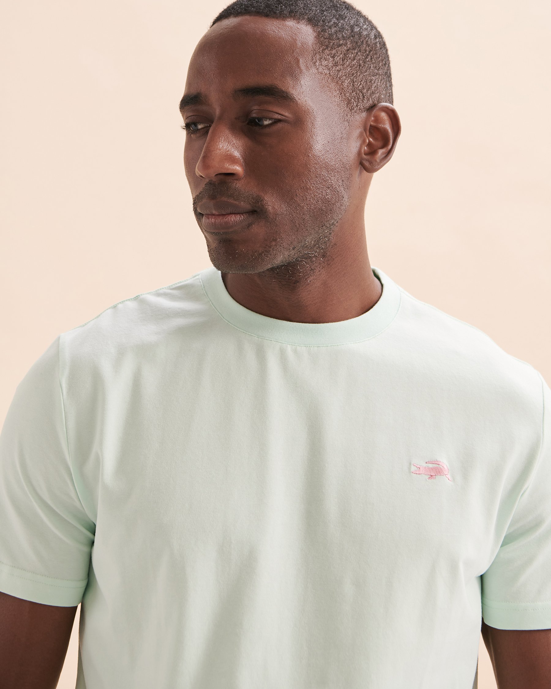 BERMIES T-shirt en coton Croc Vert CROC-TSH - Voir2