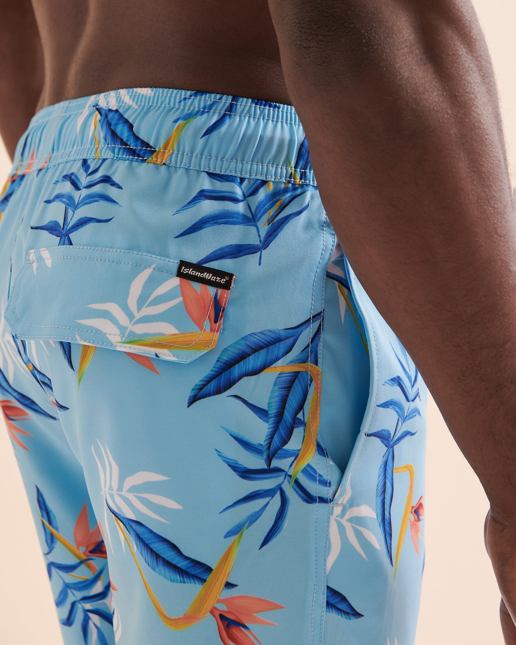 ISLANDHAZE Blue Bird Volley Swimsuit Tropical Blue MB424021 - View5