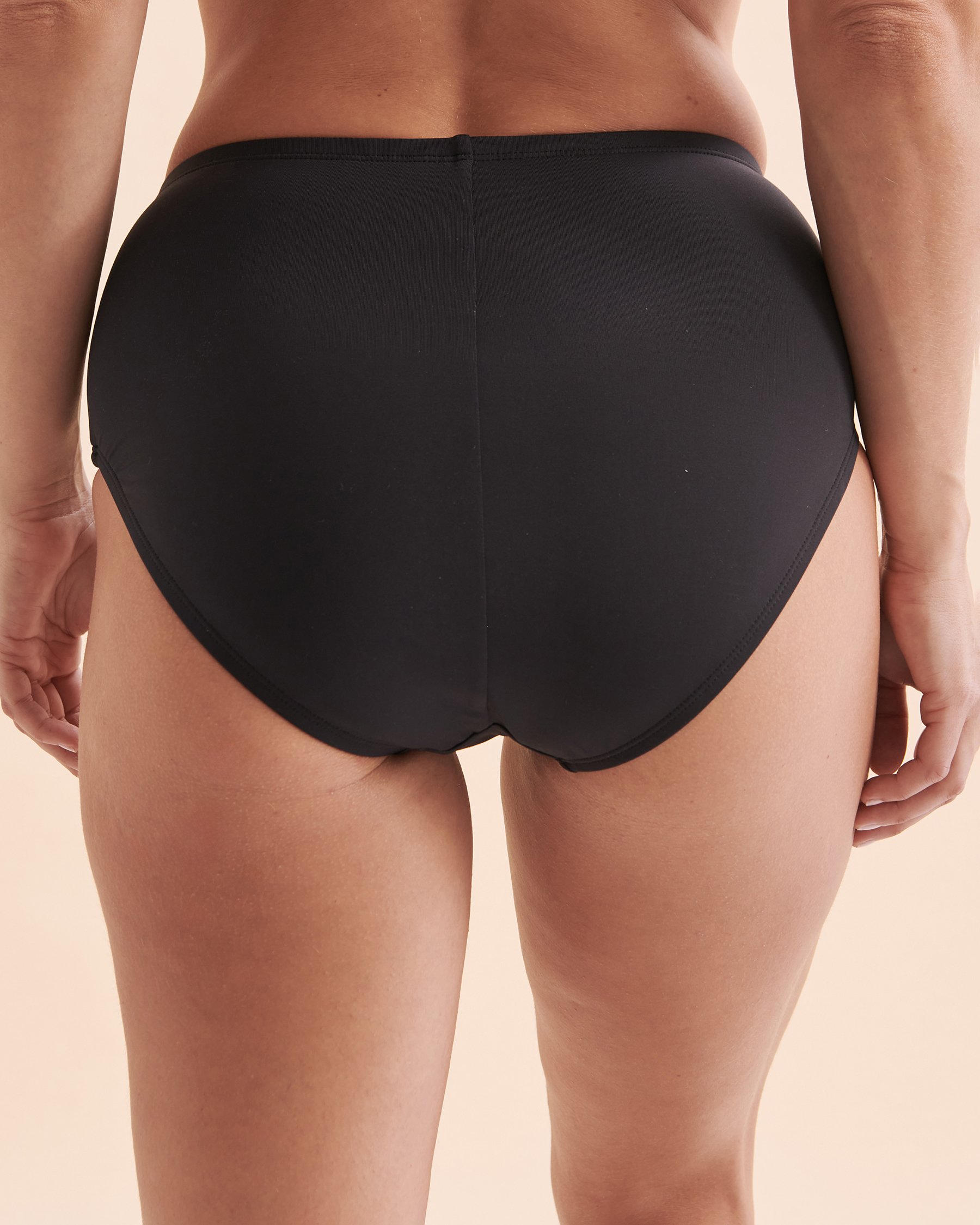 BLEU ROD BEATTIE Ciao Bella! Shirred High Waist Bikini Bottom Black RBKK00916 - View2
