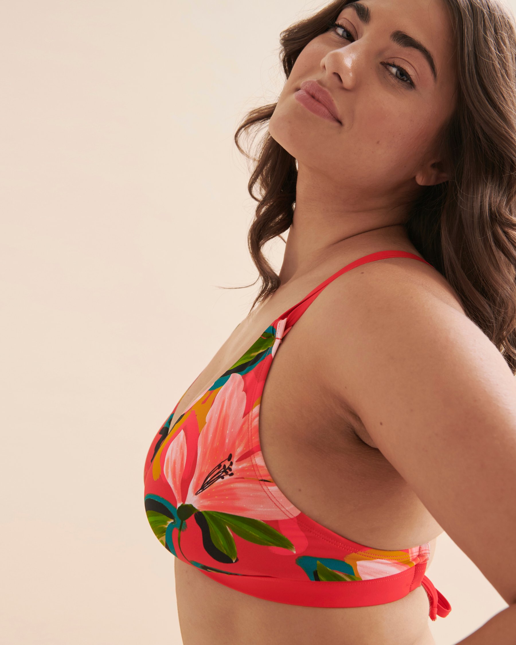 SKYE Haut de bikini bralette bonnet D/DD/E/F Sarah Break of Day Ruby Tropical SK764128D - View3