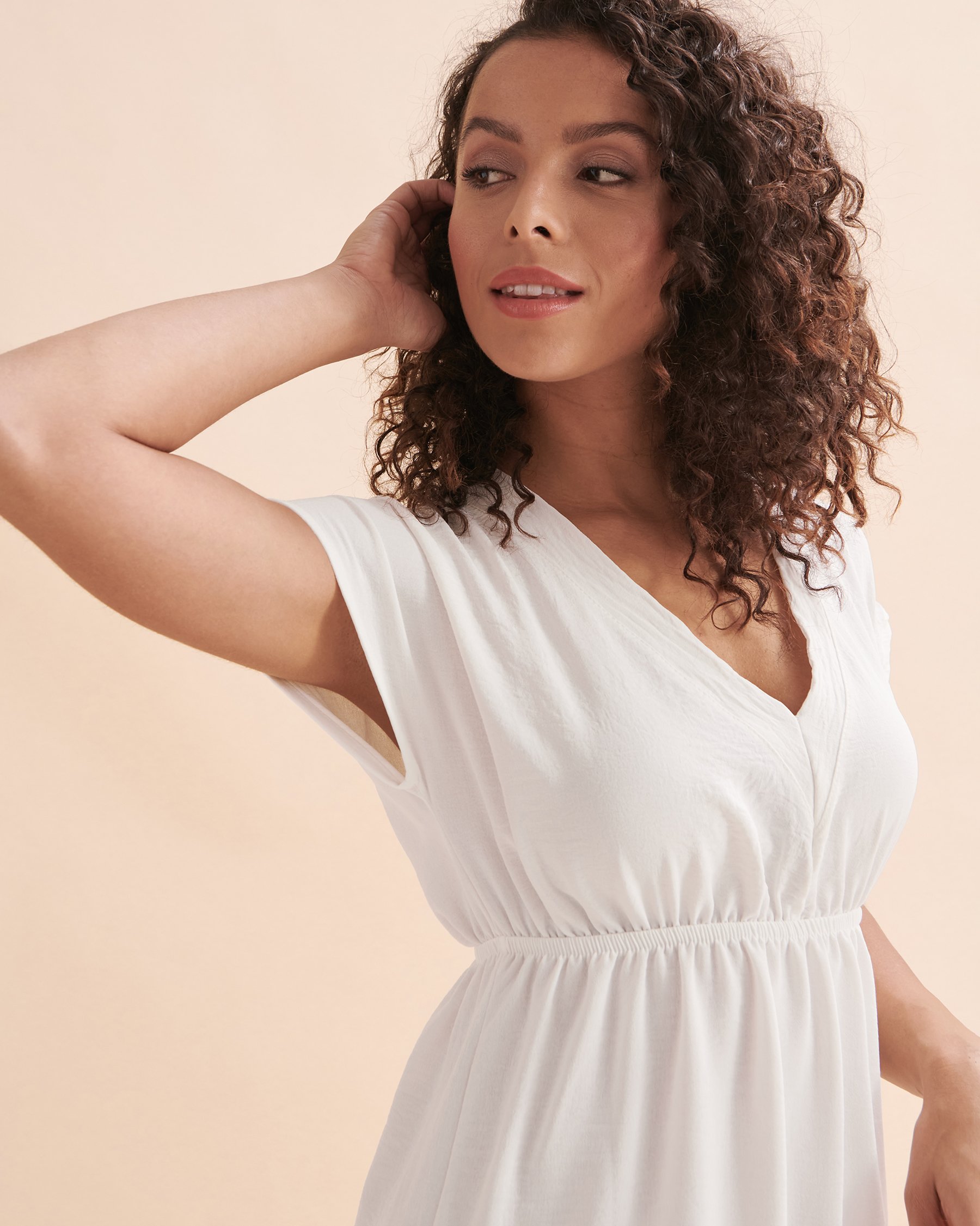 COVER ME Positano Airflow Short Dress Vanilla 24052579 - View3