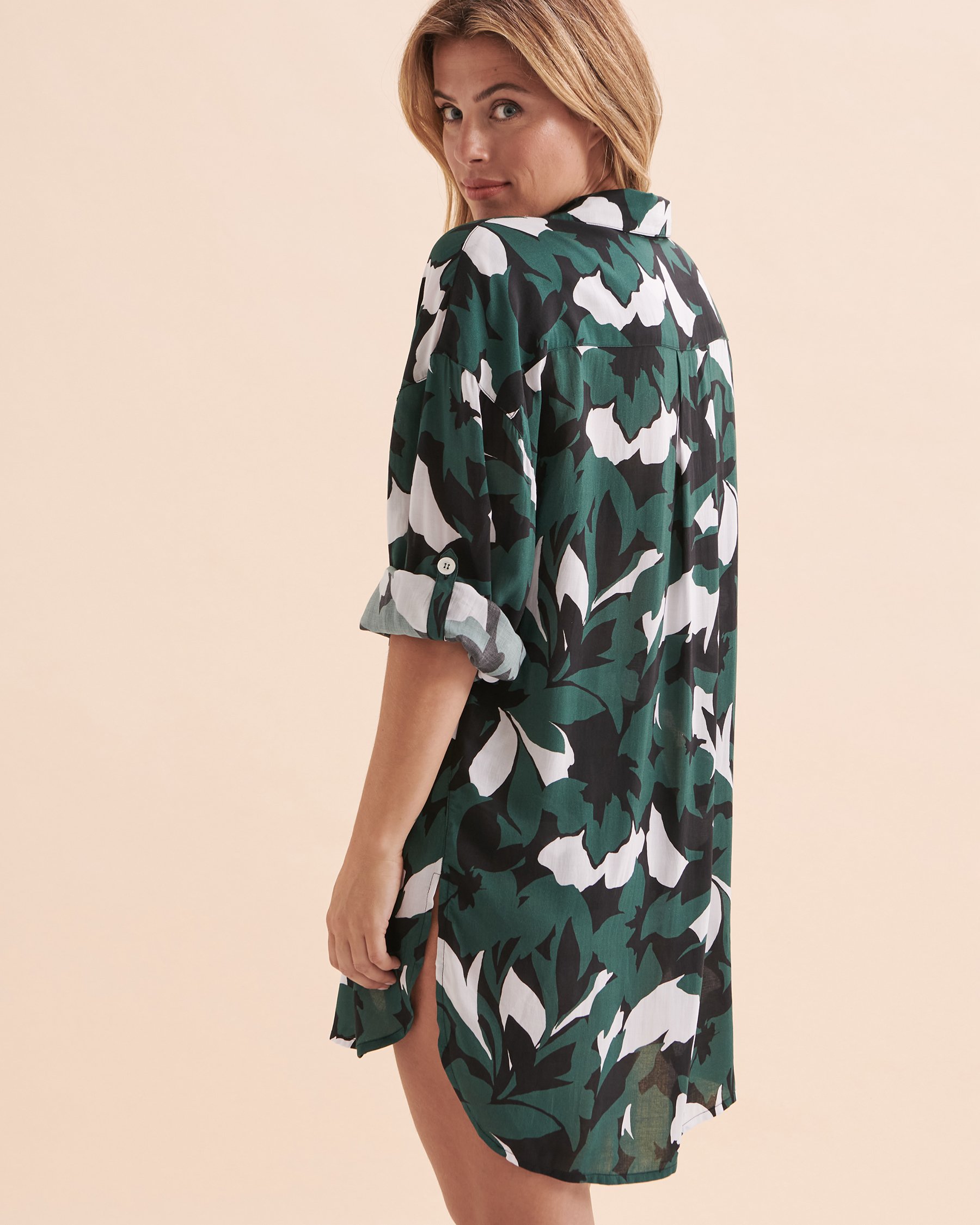 ANNE COLE Tunique boutonnée manches longues Desert Bloom Multicolore 24MC53074 - View2