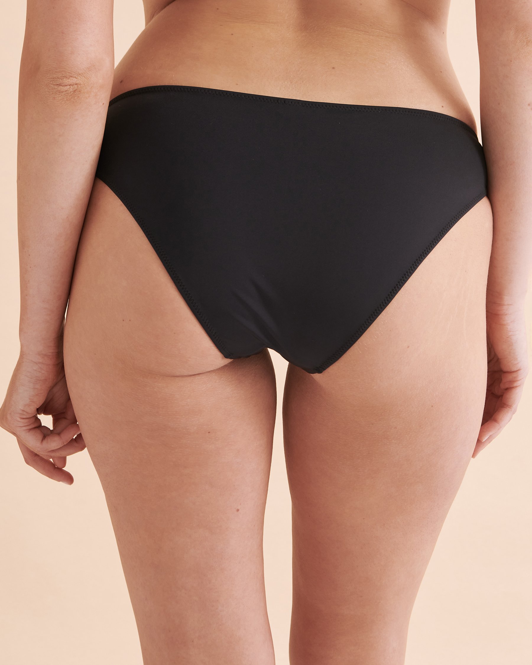 SANTEMARE Bas de bikini à côtés dorés Noir 01300261 - Voir3