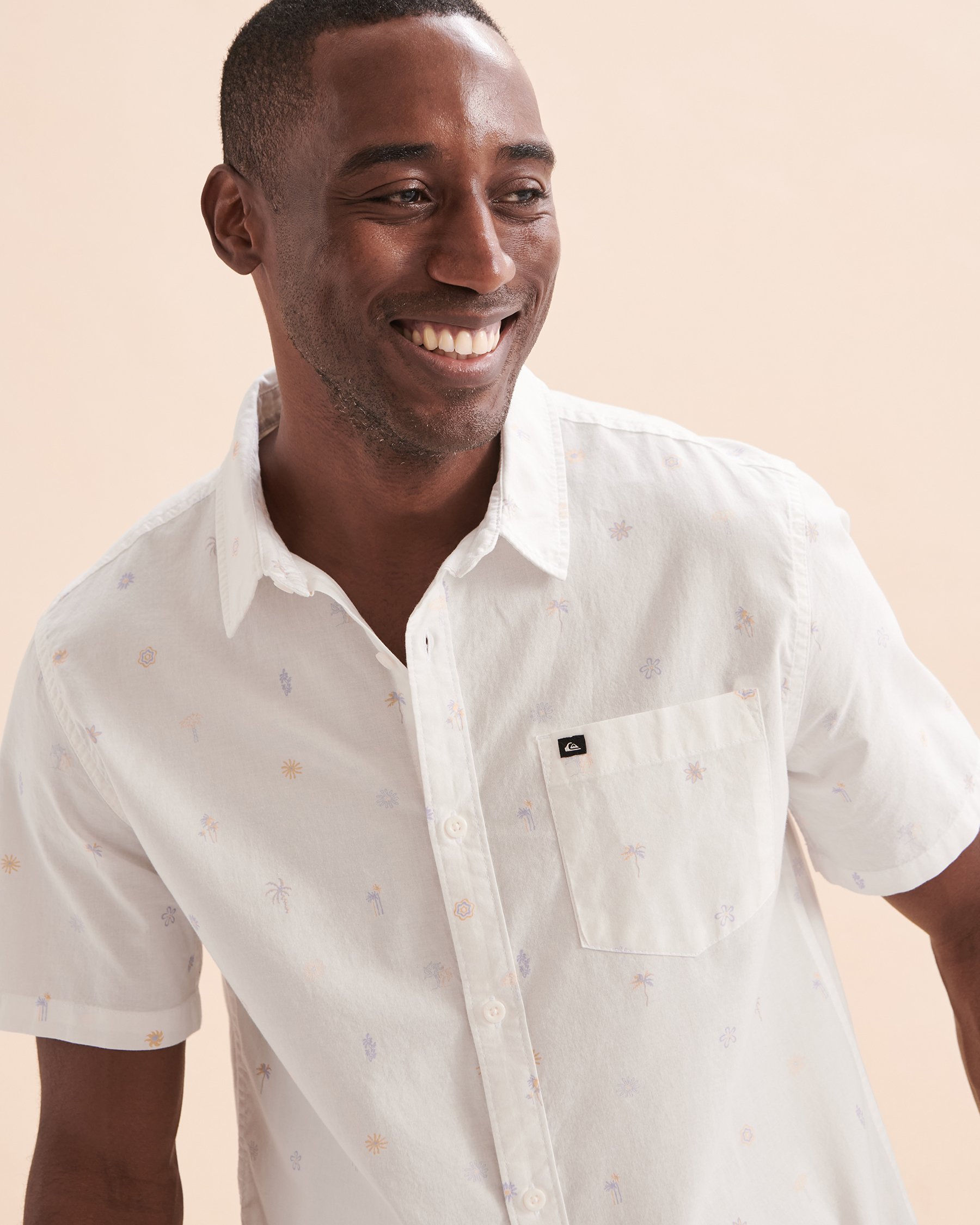 QUIKSILVER Heat Wave Short Sleeve Shirt White AQYWT03299 - View3