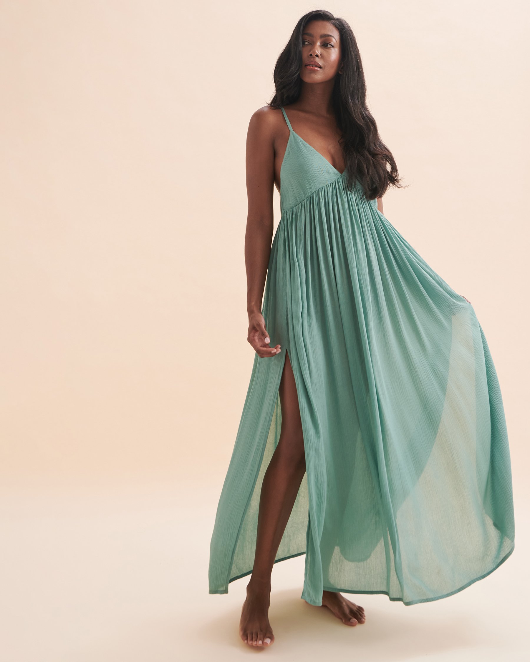 O'NEILL Mel Maxi Dress Tropical Light Blue FA3416025 - View3