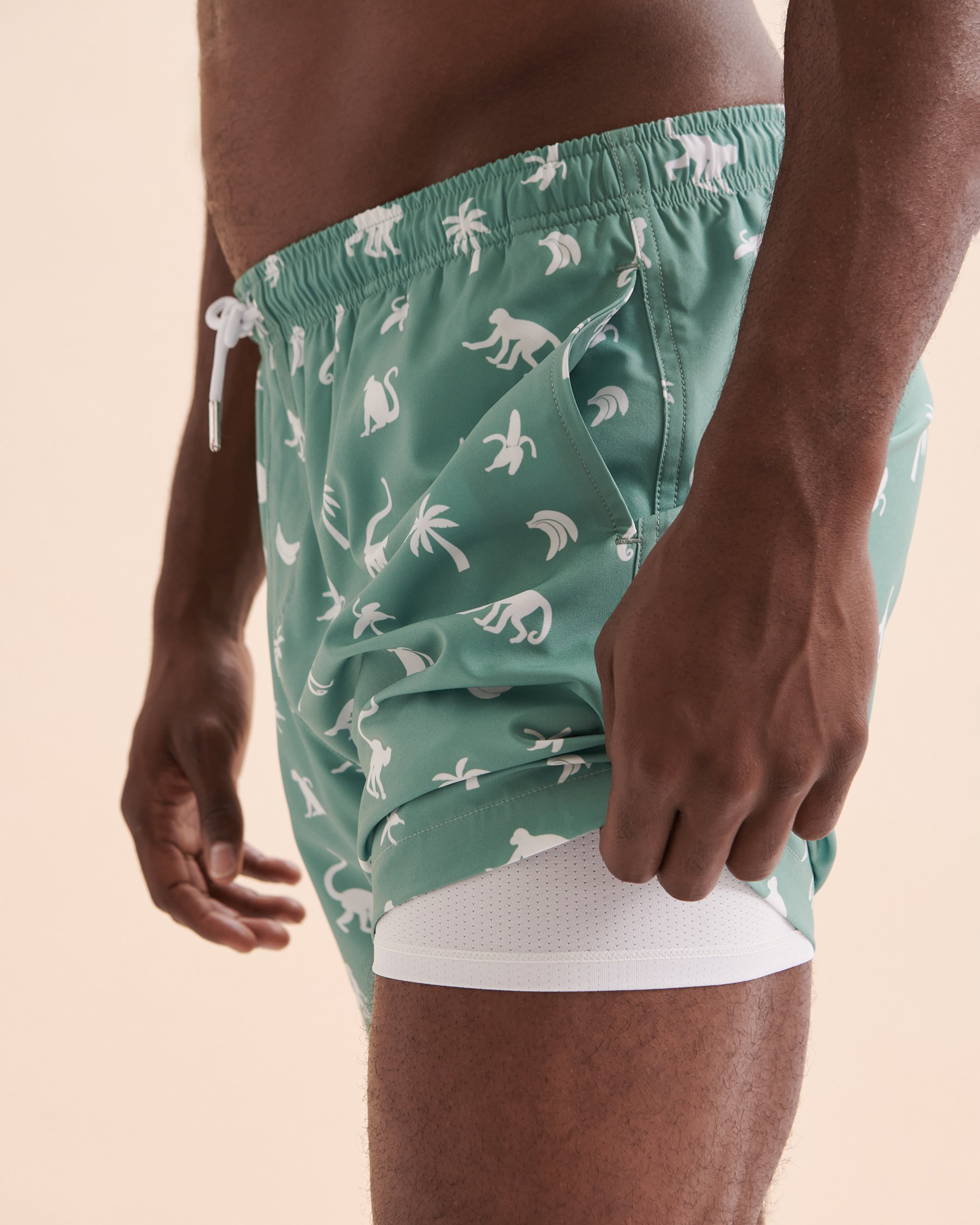 BERMIES Maillot volley Monkey Business Vert MNKYBUS-CLAL - View3