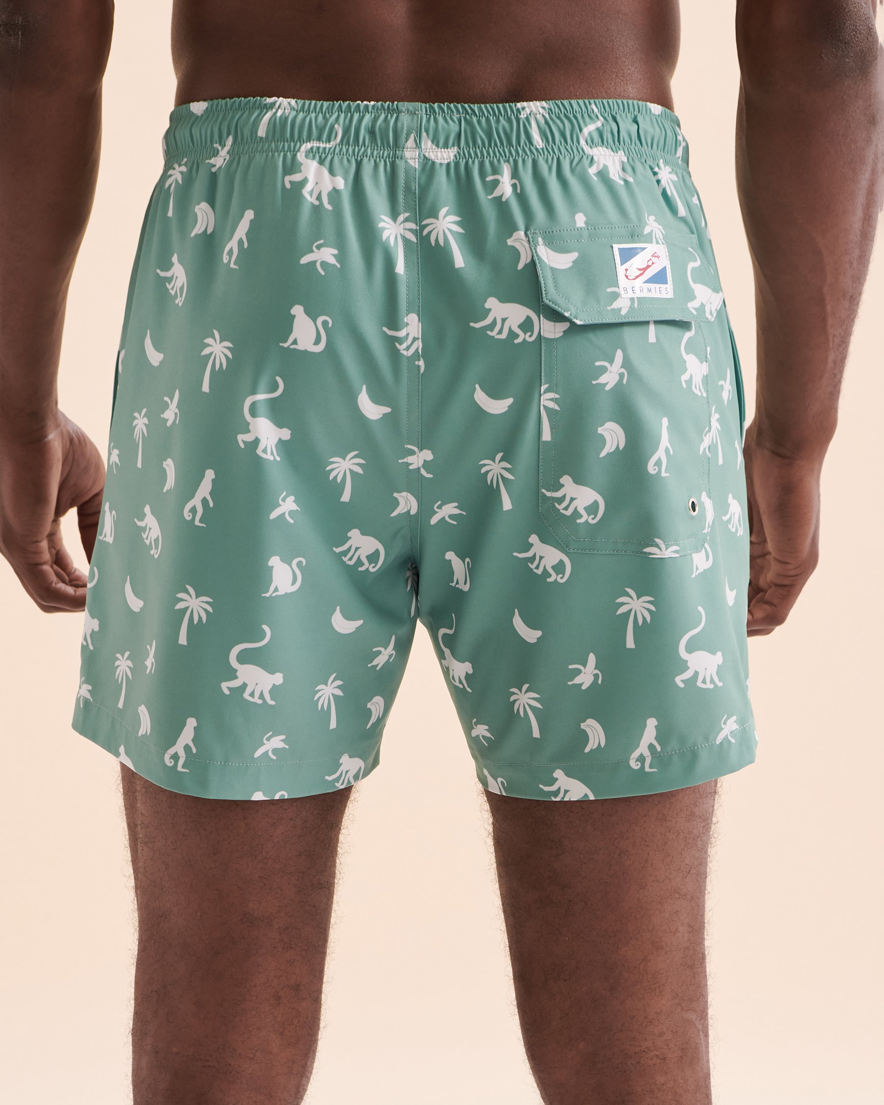 BERMIES Maillot volley Monkey Business Vert MNKYBUS-CLAL - View5