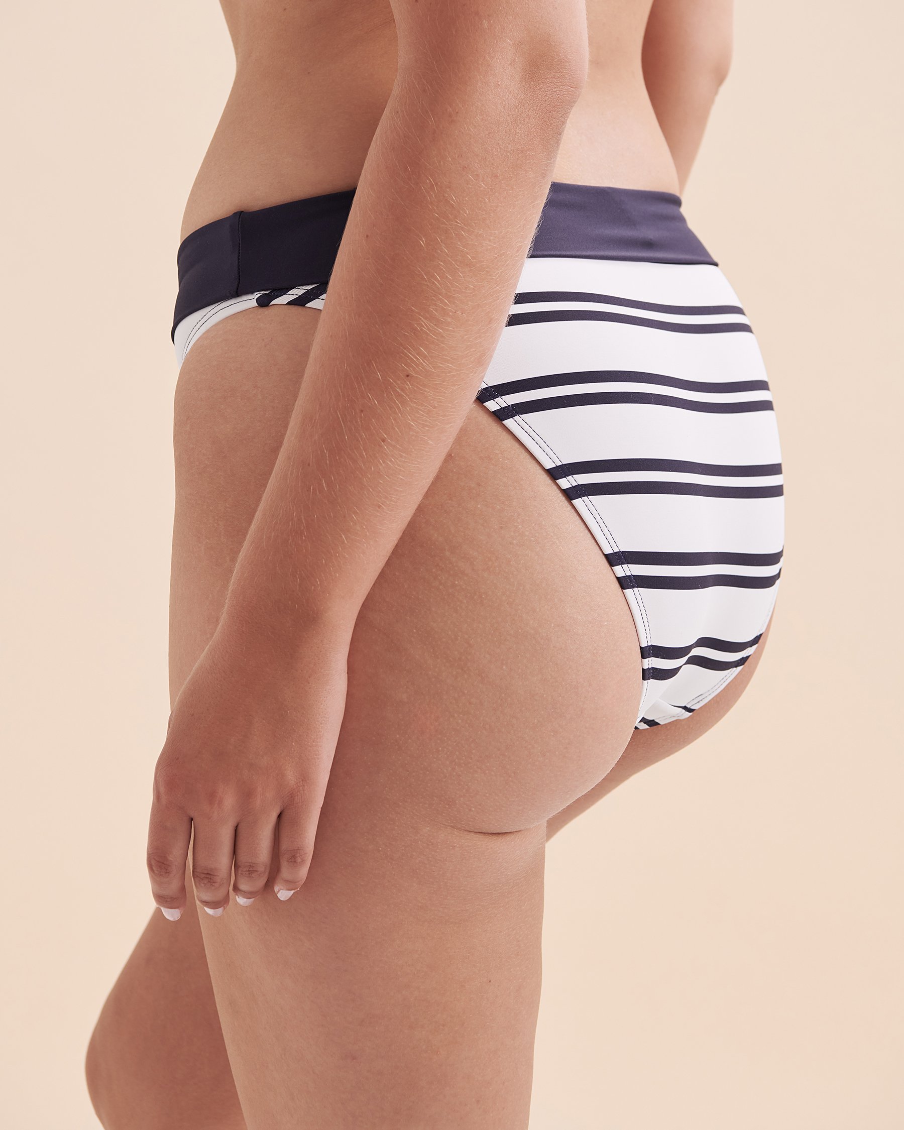 NAUTICA Bas de bikini à bande de taille pliable Set Sail Rayures bleues marines 8L4SS76 - Voir6