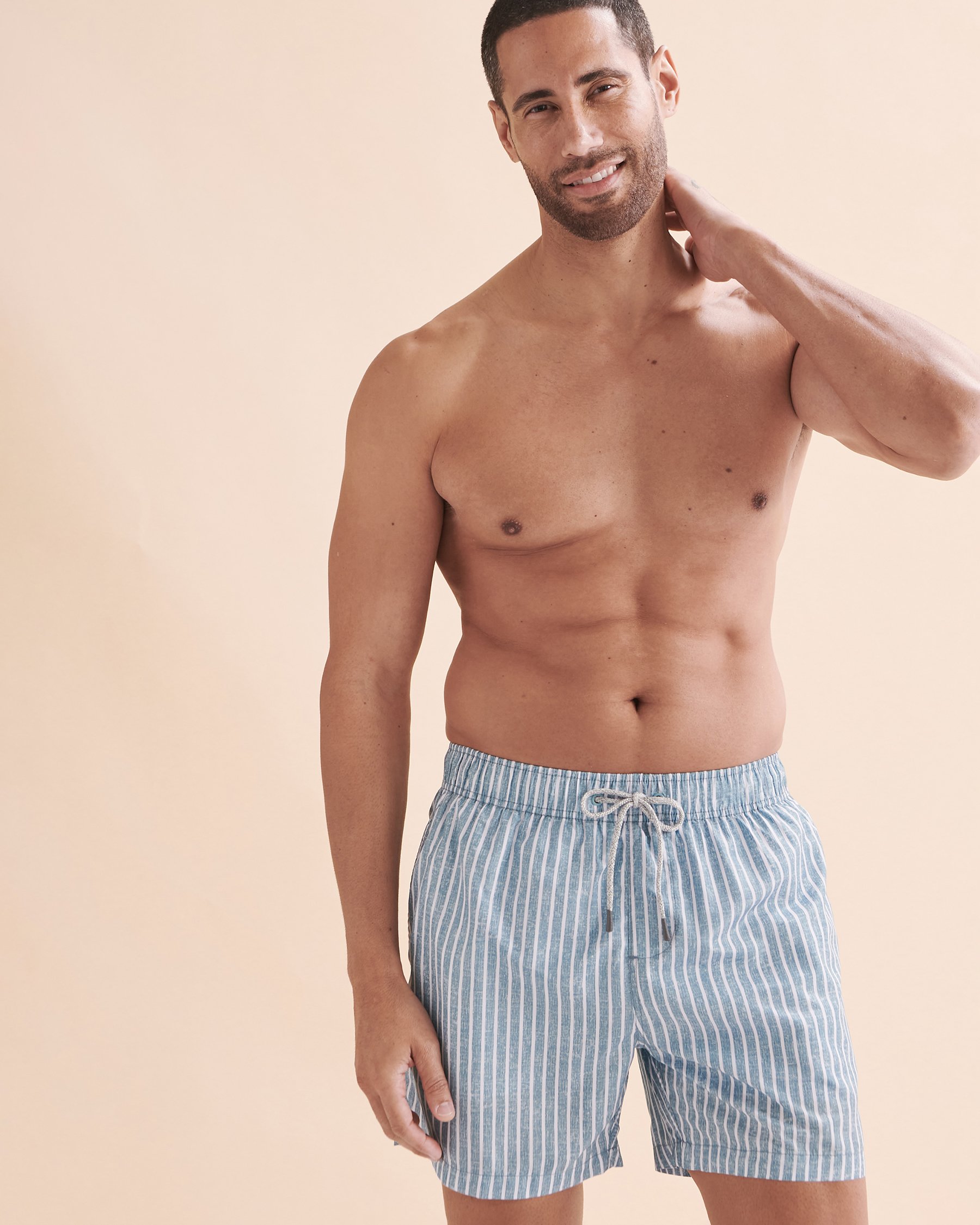 VINTAGE SUMMER Ponji Volley Swimsuit Sage V90701 - View4