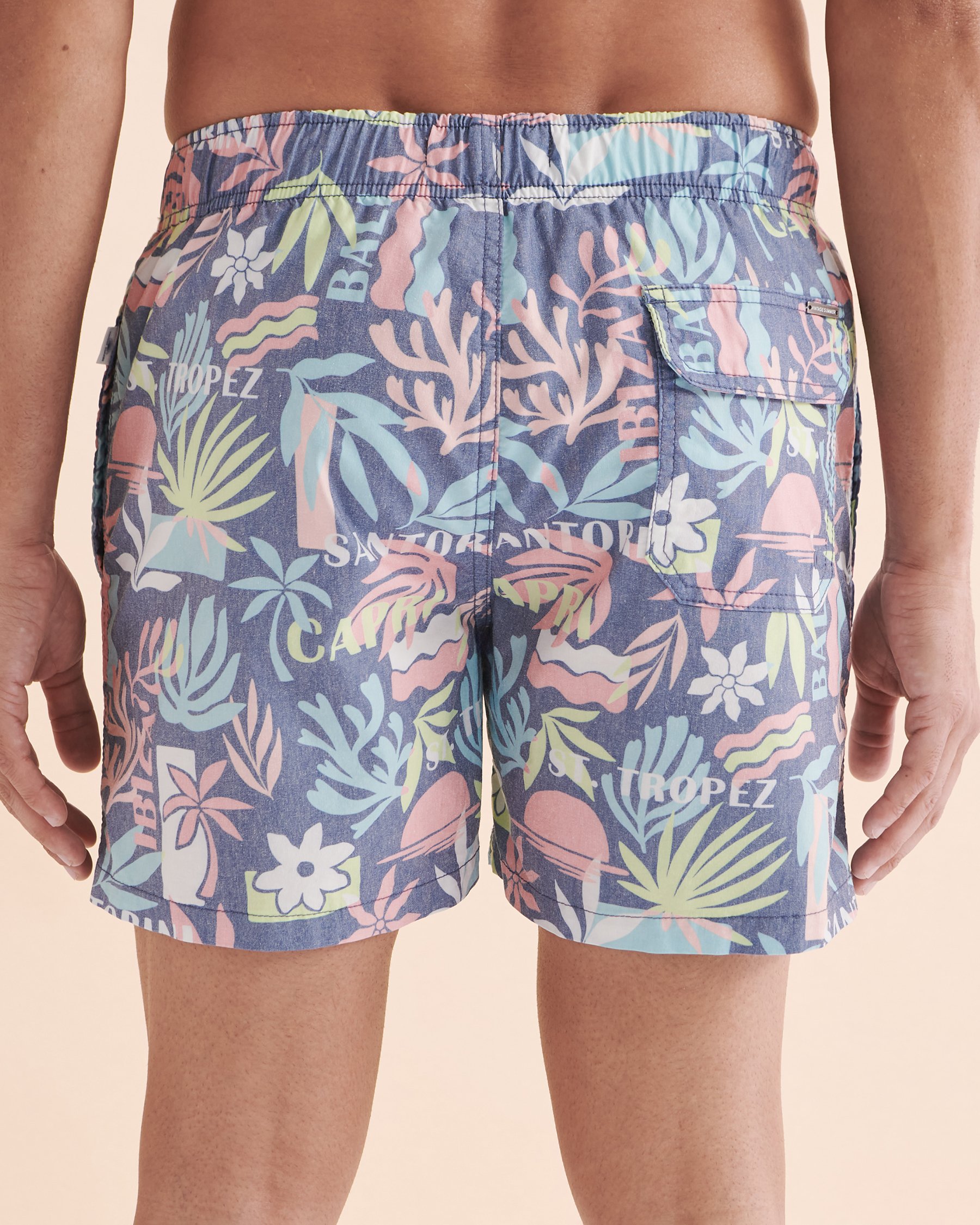 VINTAGE SUMMER Poolside Volley Swimsuit Denim V77701 - View2