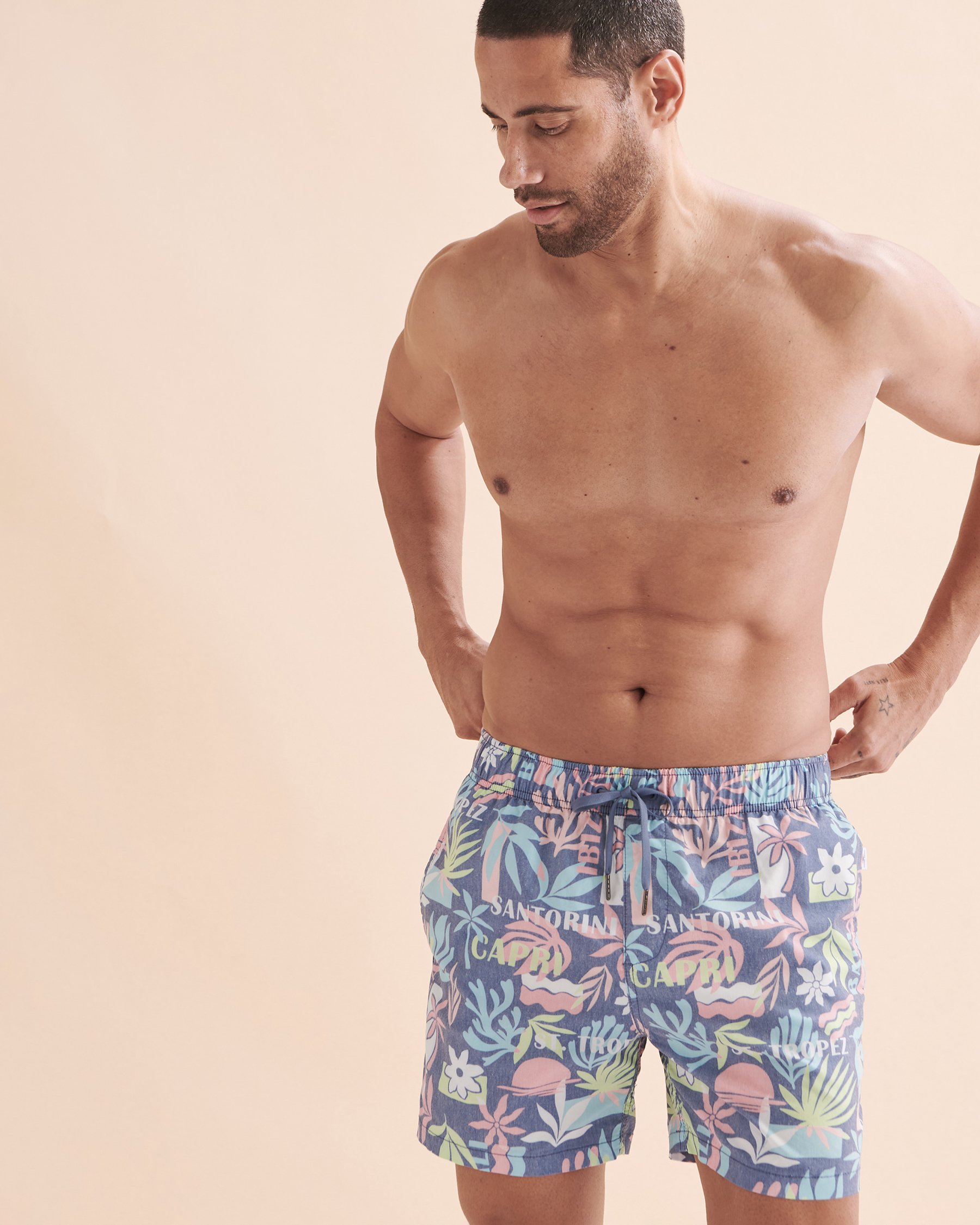 VINTAGE SUMMER Maillot volley Poolside Denim V77701 - Voir4