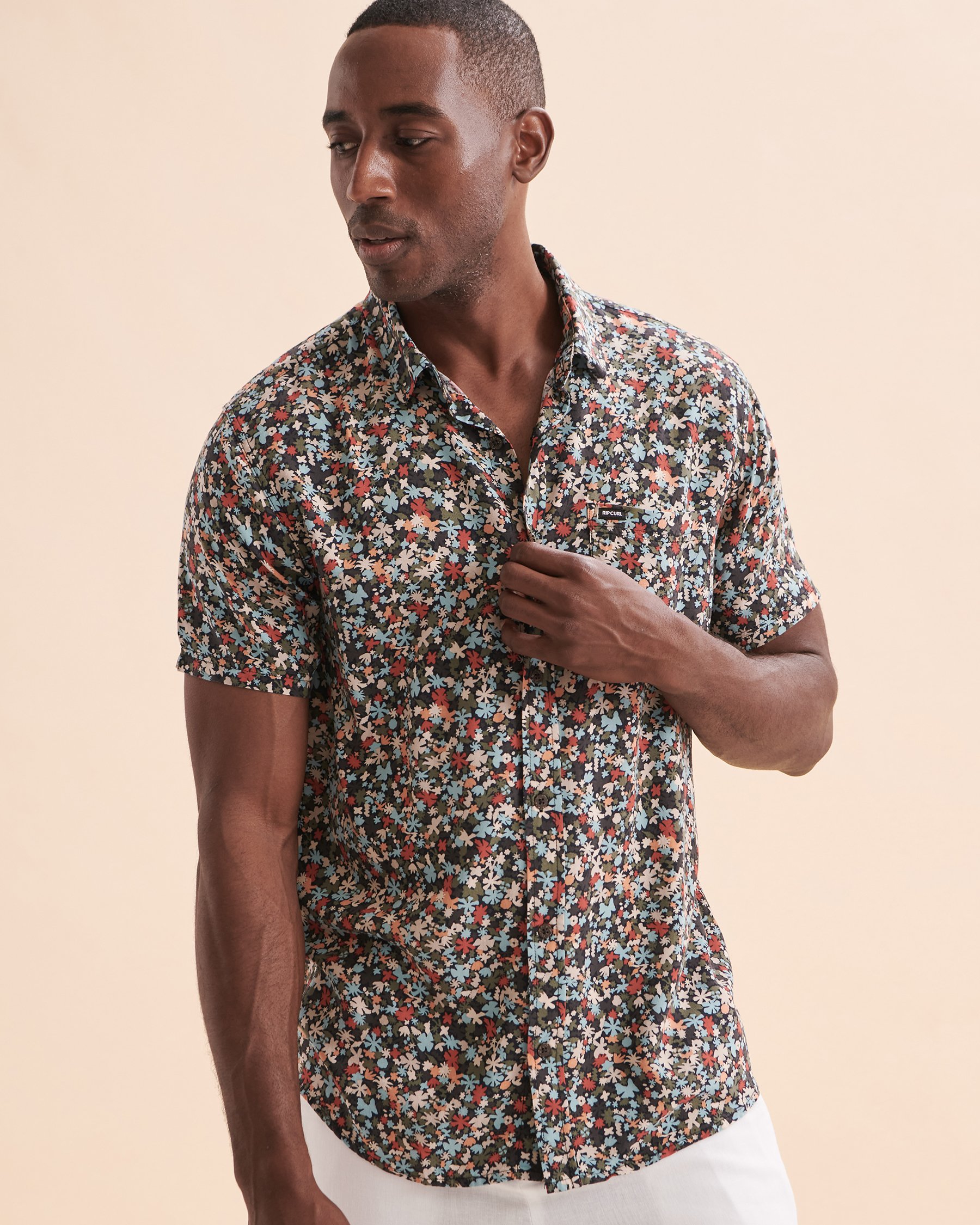 RIP CURL Chemise à manches courtes Party Pack Bleu foncé 02TMSH - Voir1
