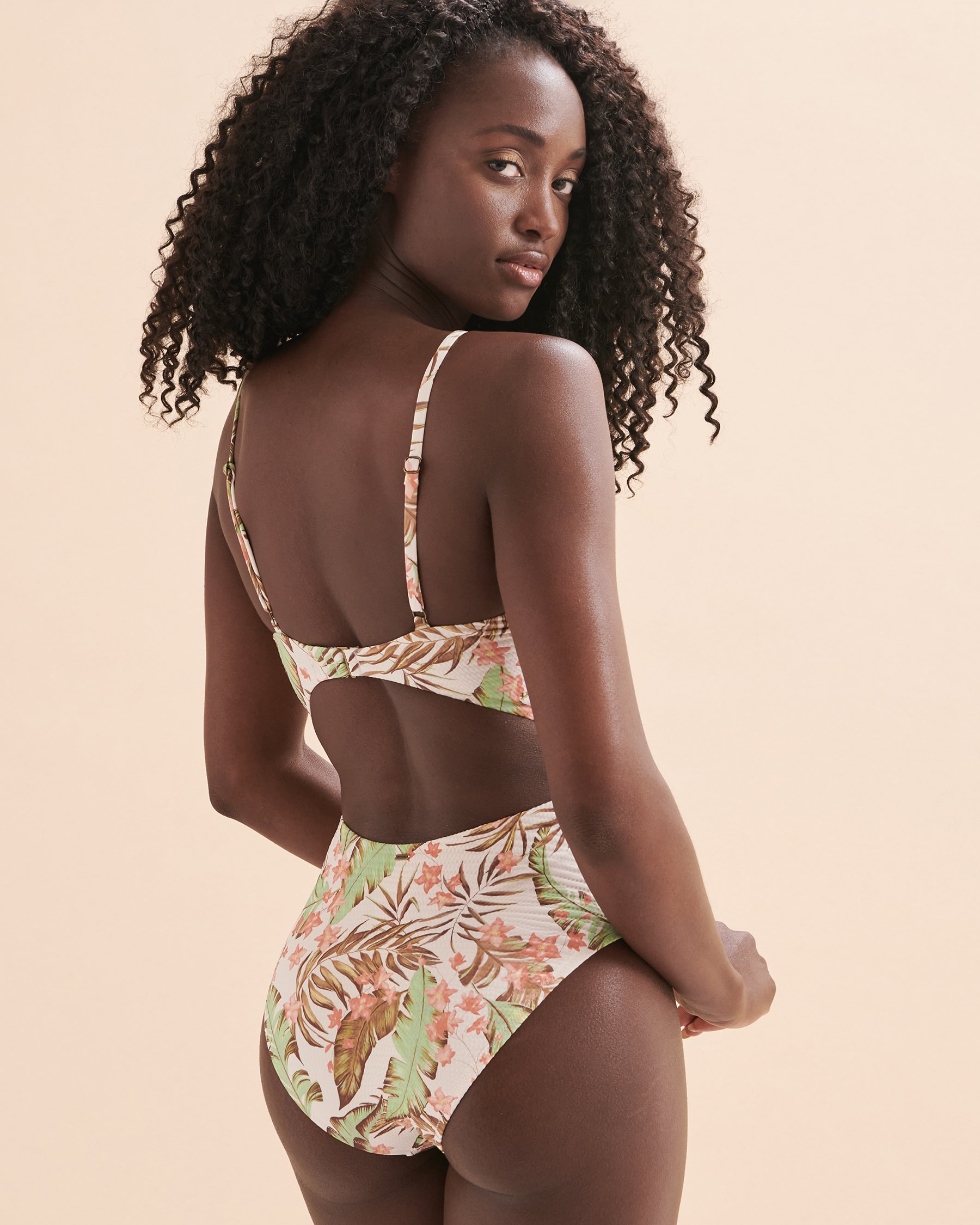 RIP CURL Maillot une-pièce à découpe La Quinta Blanc cassé 0CZWSW - Voir2