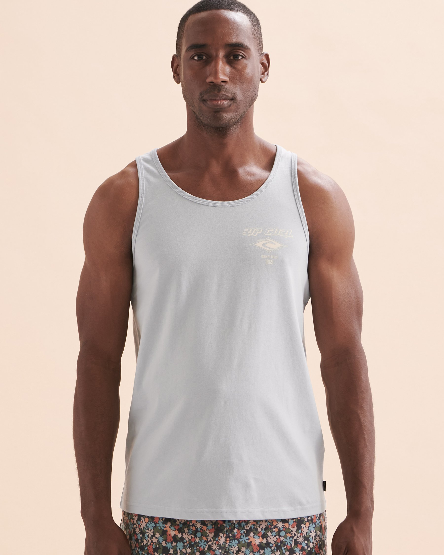 RIP CURL Fade Out Icon Tank Top Yucca 0M0MTE - View4
