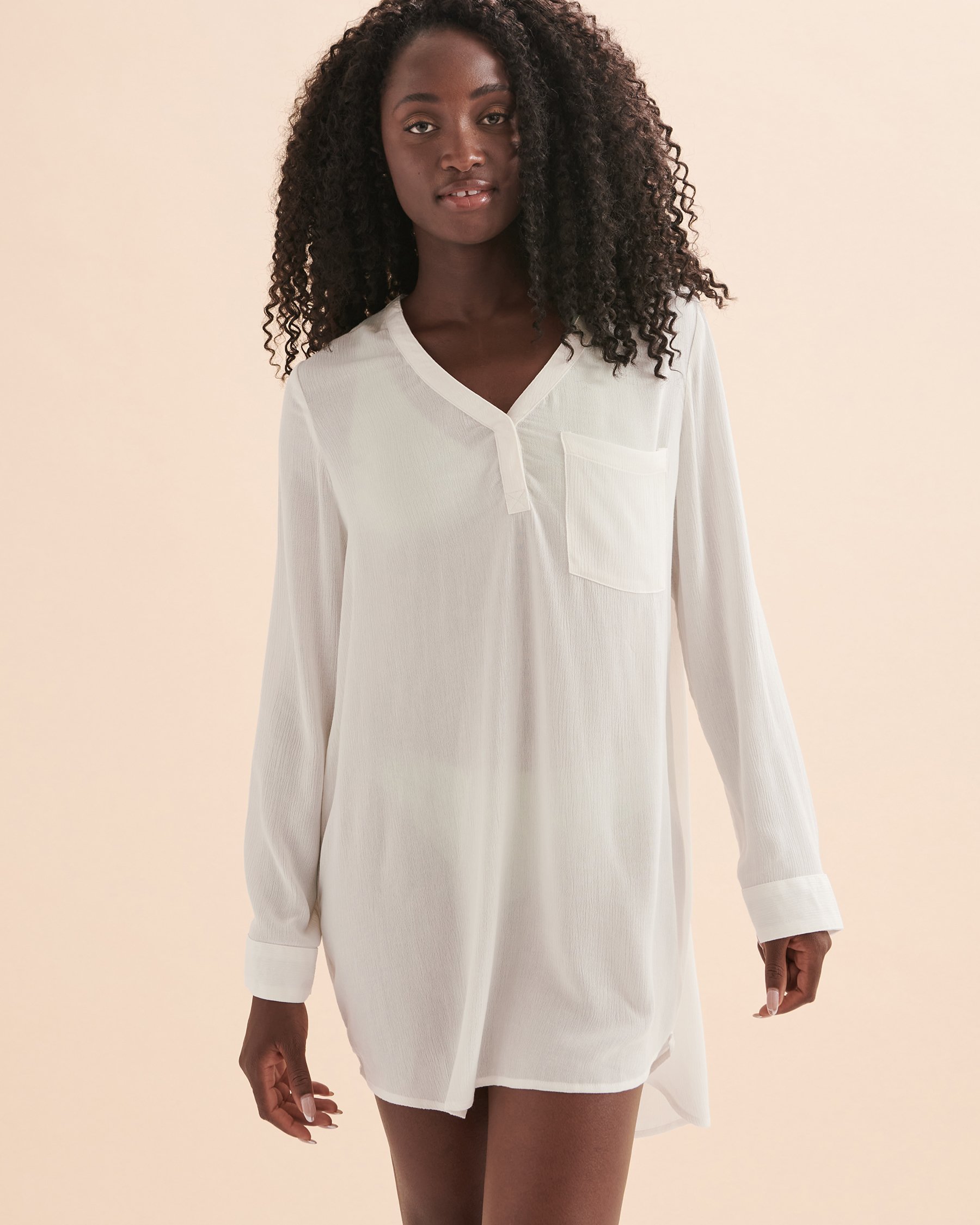 TROPIK Roll-up Sleeve Shirt White 02100020 - View4