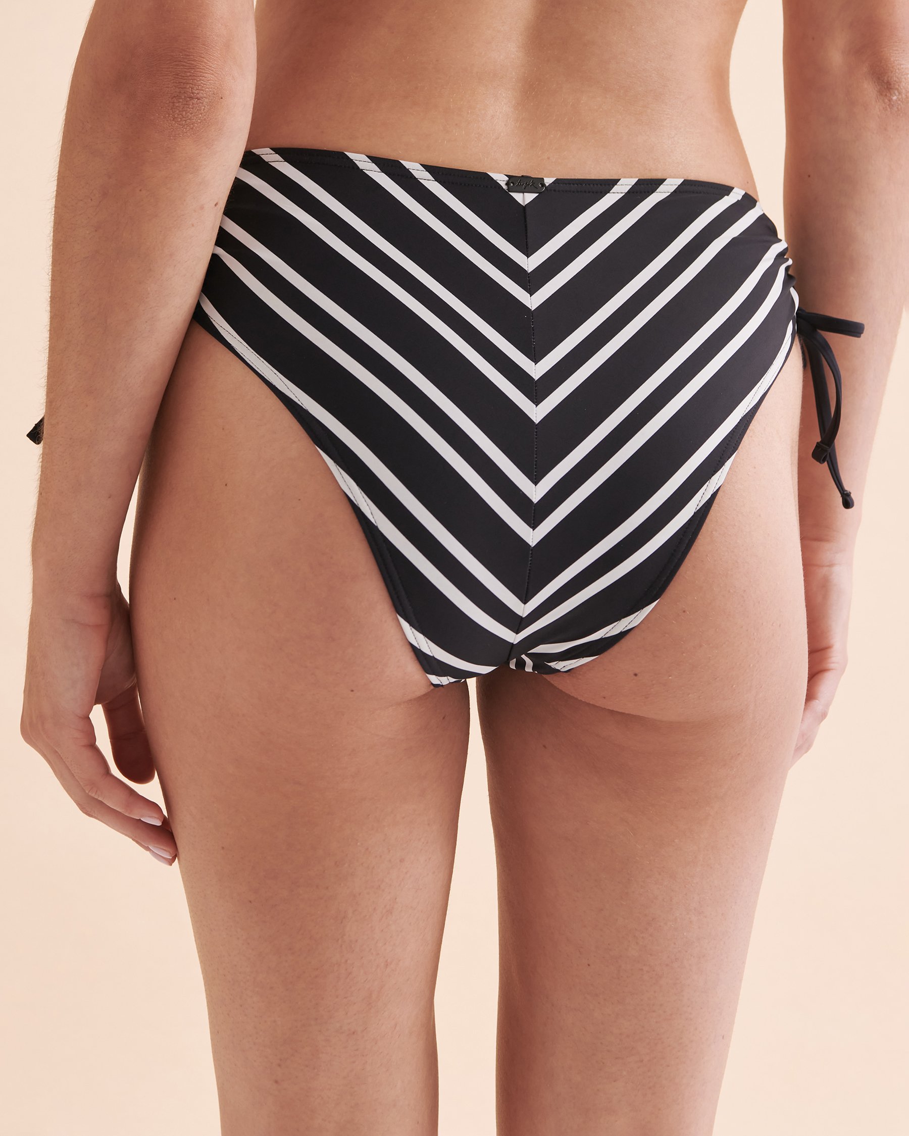 TROPIK Stripes Side Tie Brazilian Bikini Bottom Diagonal Stripe 01300262 - View6