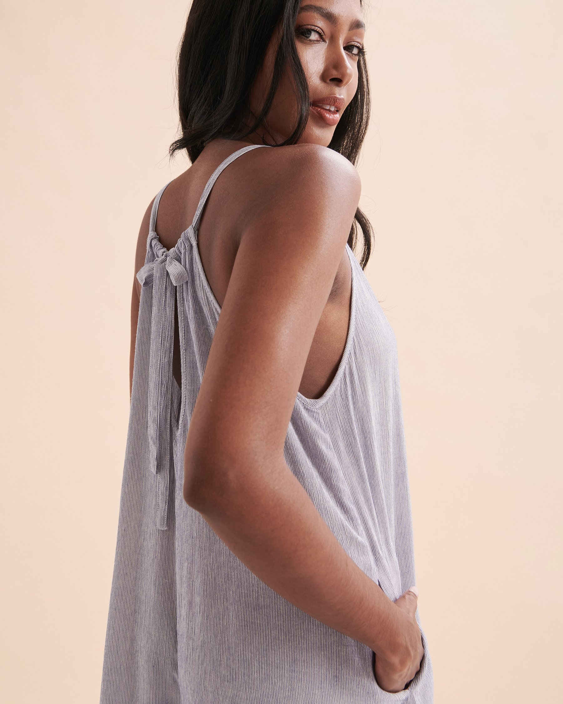 EIDON Suri Sleeveless Romper Denim 35245690 - View3