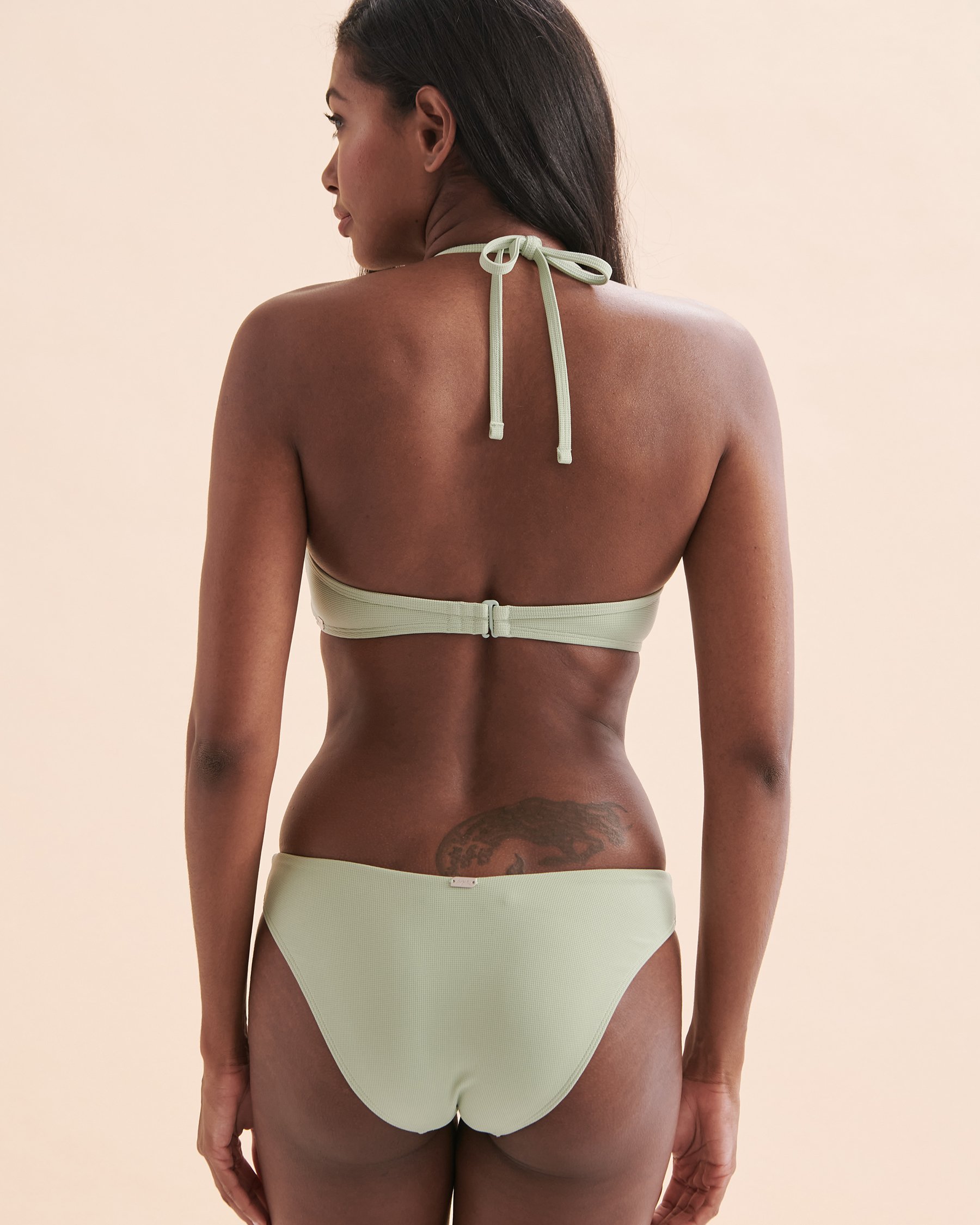TROPIK Textured Push-up Bikini Top Frosty Green 01100246 - View2