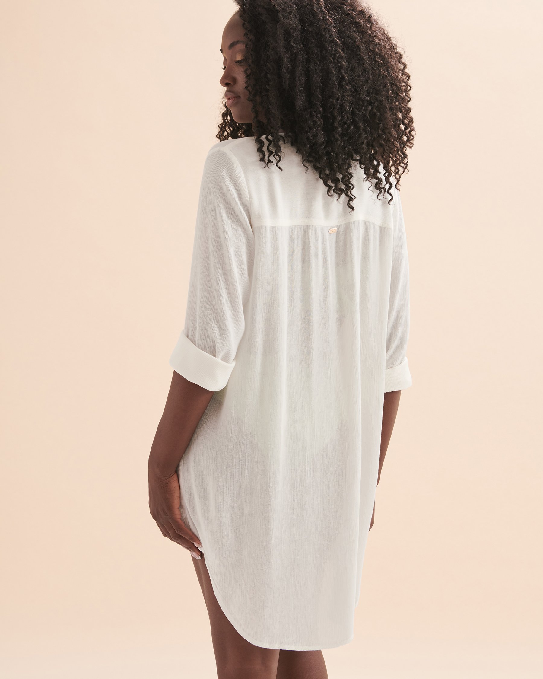 TROPIK Roll-up Sleeve Shirt White 02100020 - View3