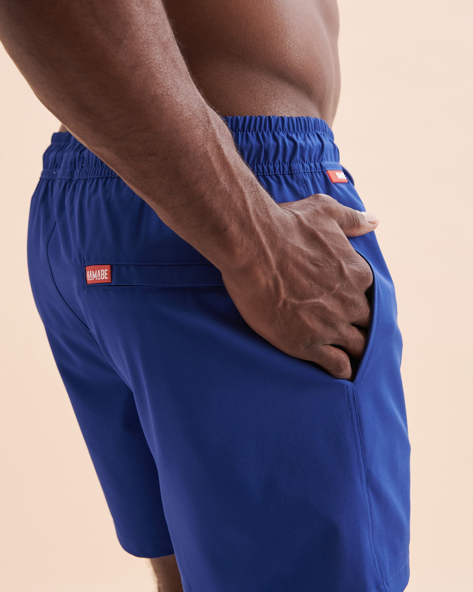 HAMABE Volley Swimsuit Azure Blue 03100023 - View3