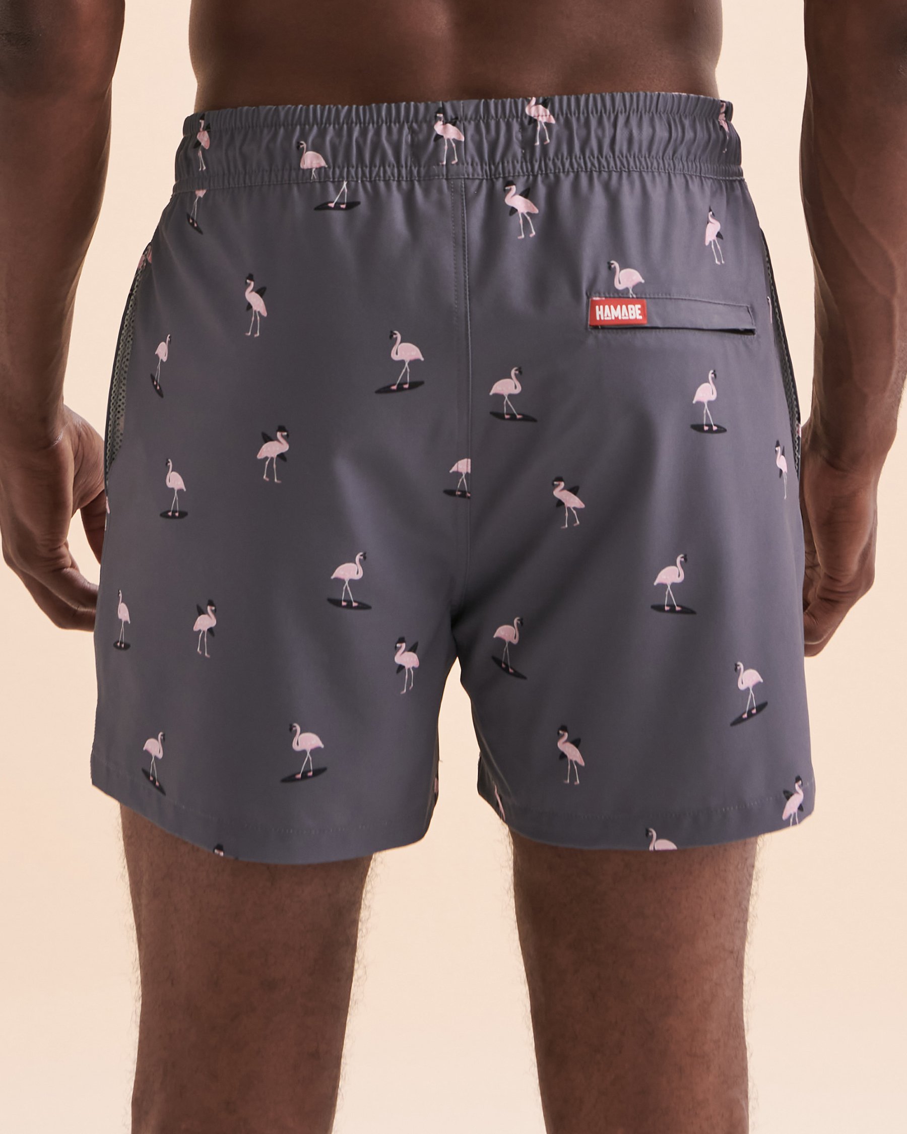 HAMABE Volley Swimsuit Surfin flamingos 03100024 - View2