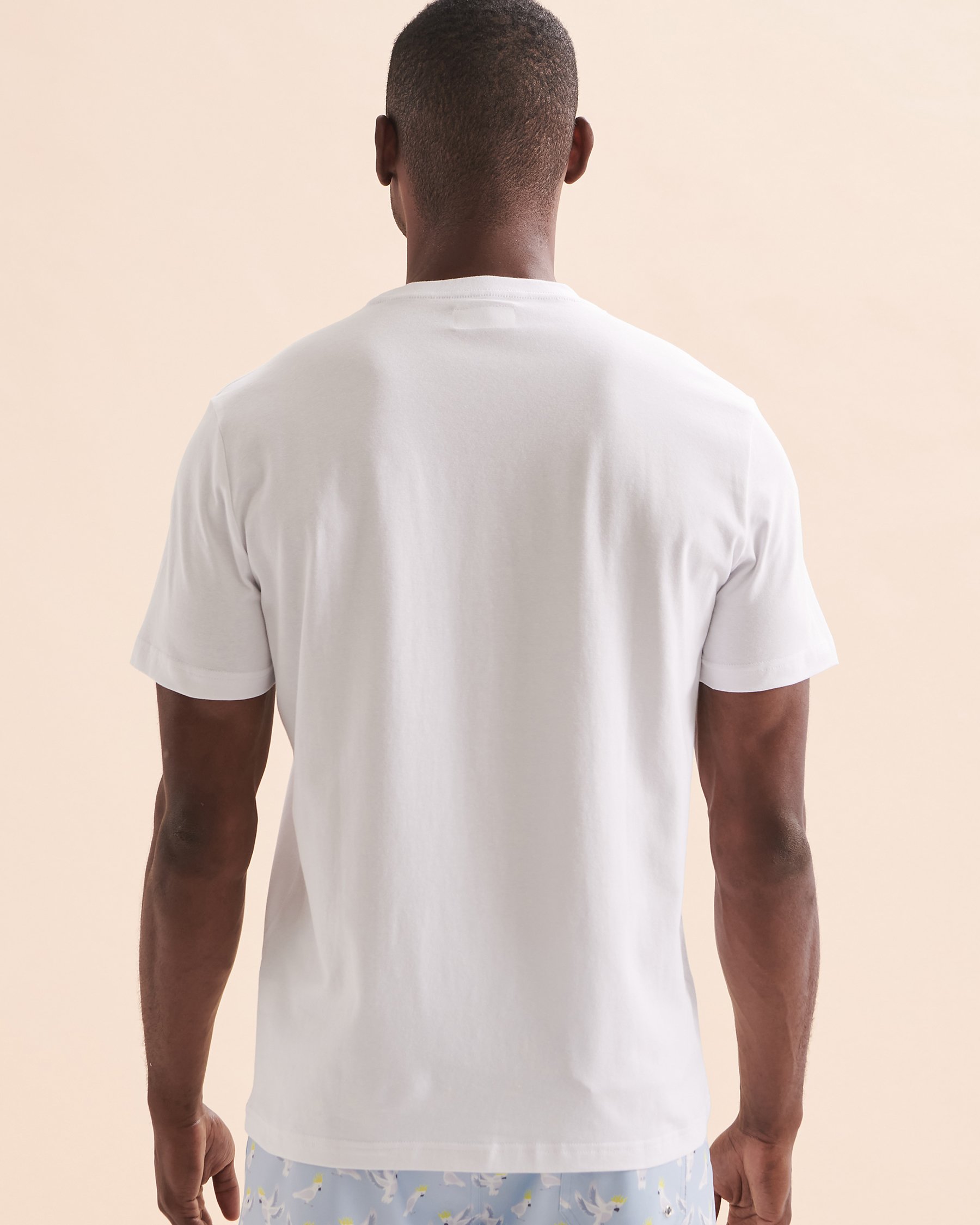 BERMIES T-shirt en coton Watermelon Blanc WATERM-TSH - View4