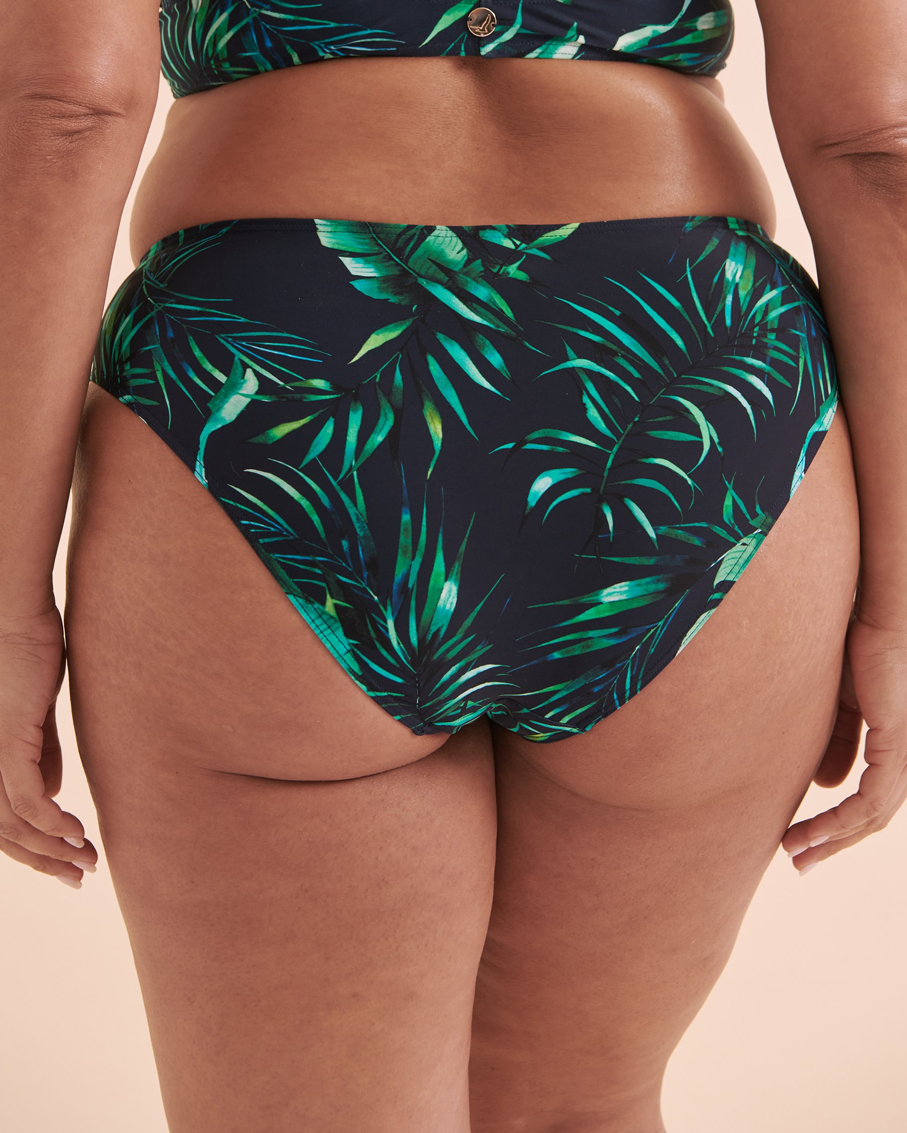ARTESANDS Palmspiration Delacroix Bikini Bottom Dark Navy Leaves AT4006PS - View2