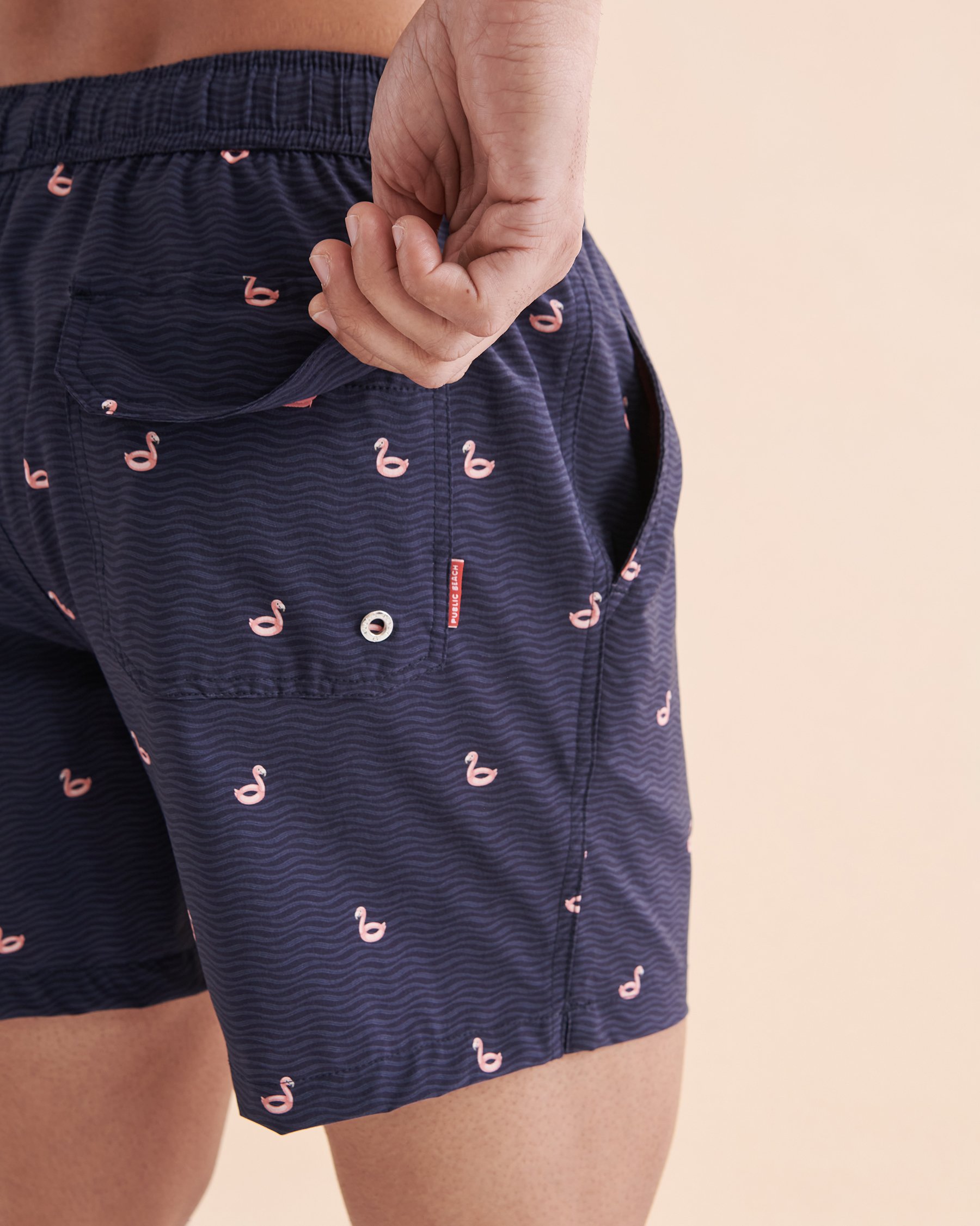 PUBLIC BEACH Aruba Volley Swimsuit Navy PB6619BIK - View2