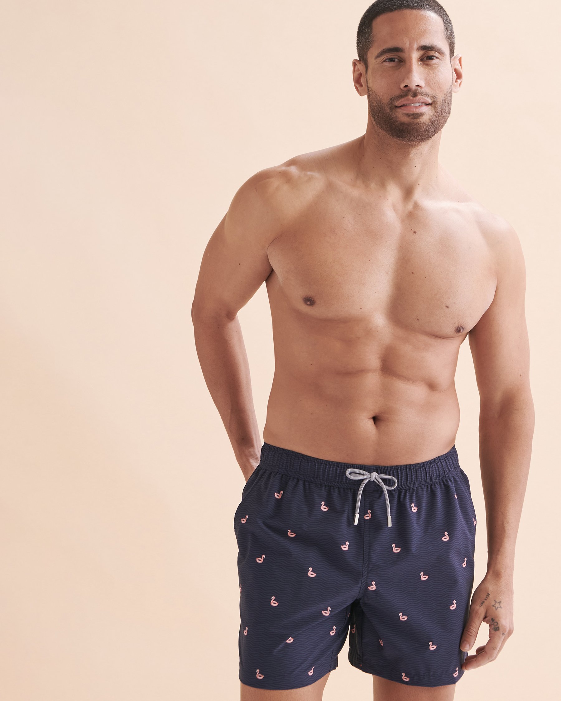 PUBLIC BEACH Aruba Volley Swimsuit Navy PB6619BIK - View4