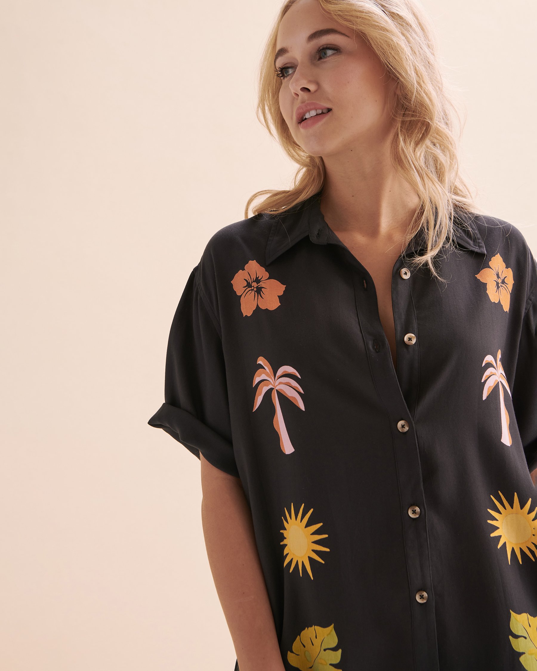 BILLABONG Chemise à manches courtes On Vacation Tropical noir ABJWT00458 - Voir4