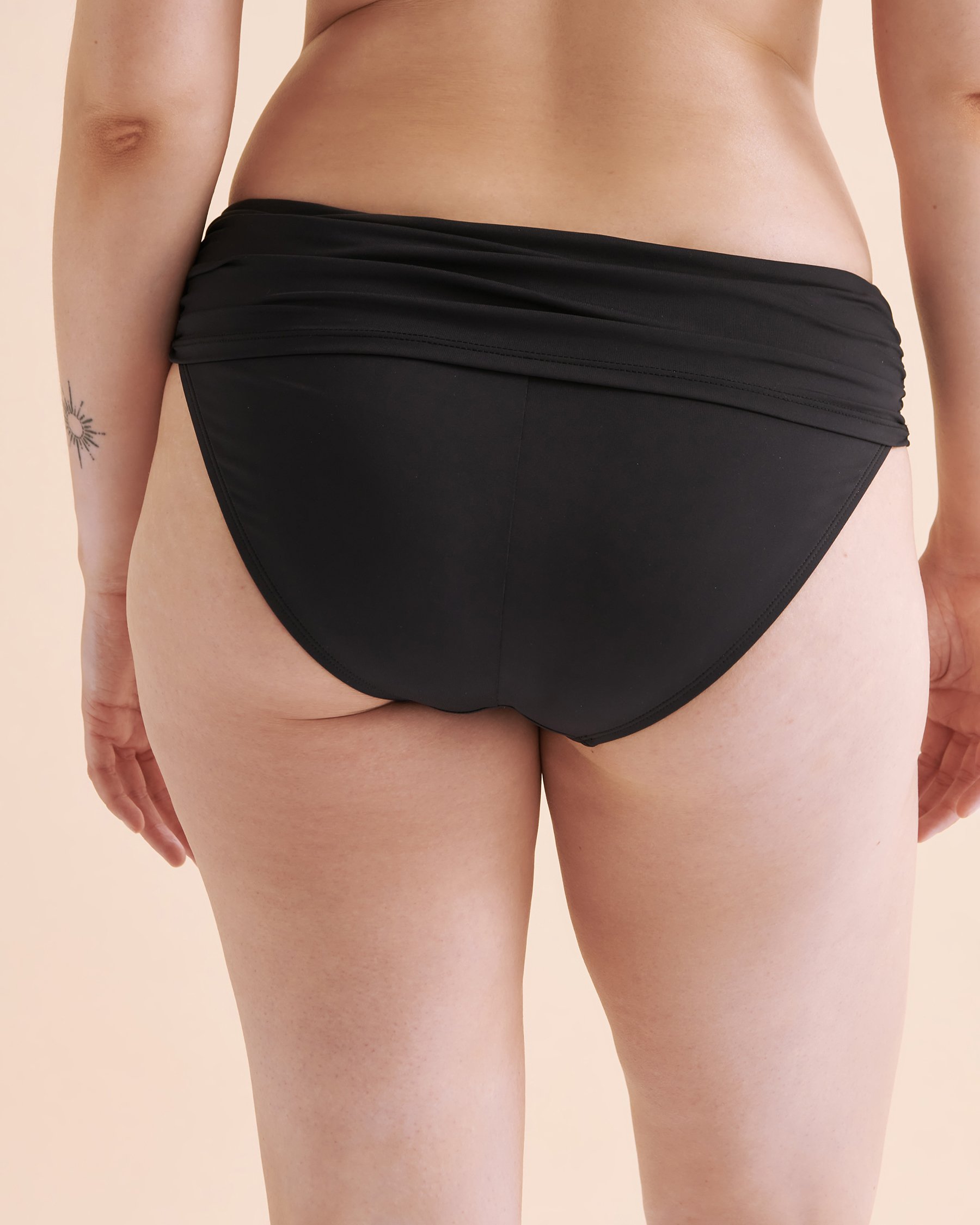 BLEU ROD BEATTIE KORE Twisted Waistband Bikini Bottom Black RBKK00511 - View2