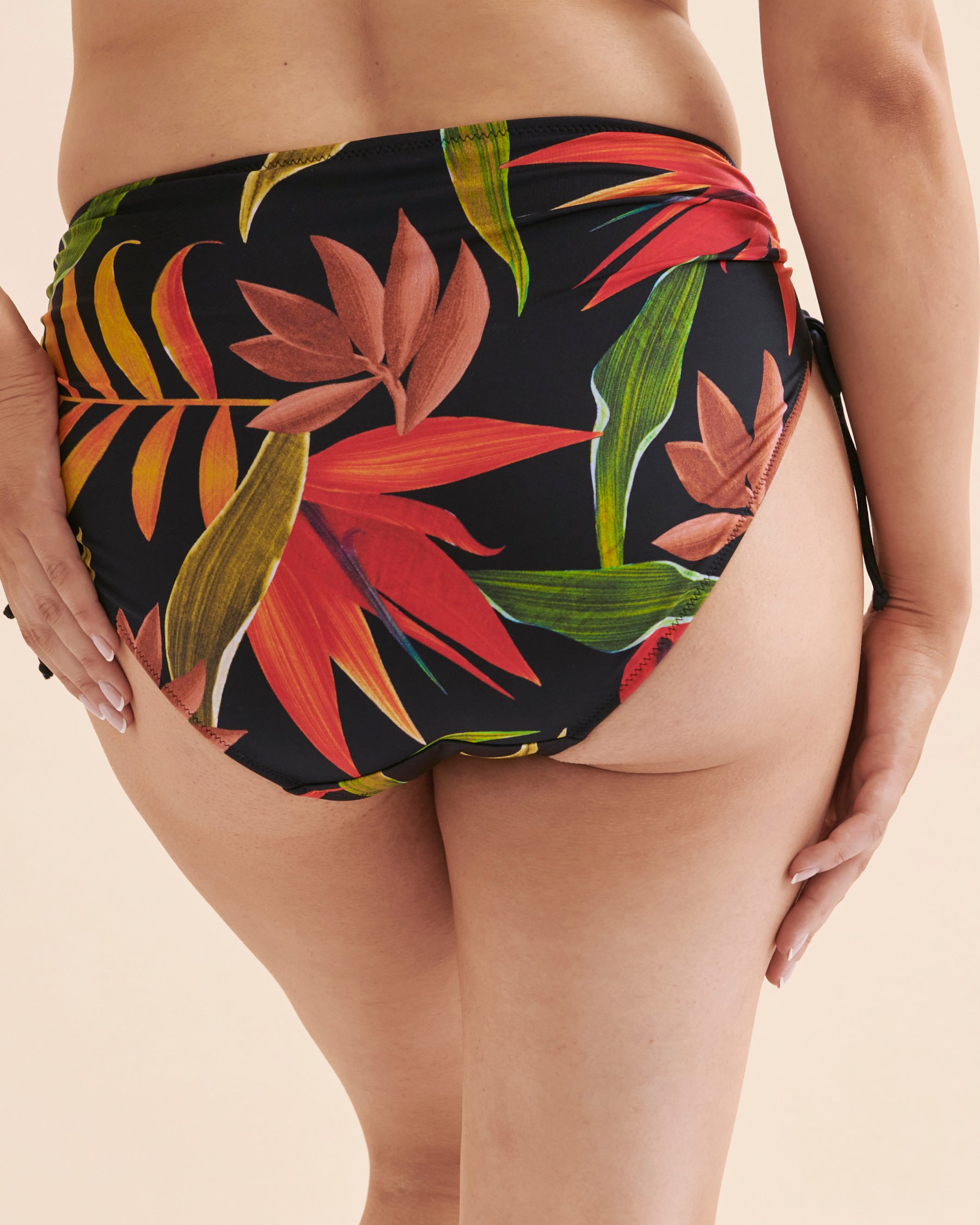 FANTASIE Bas de bikini taille haute Pichola Feuilles tropicales FS503978 - Voir2
